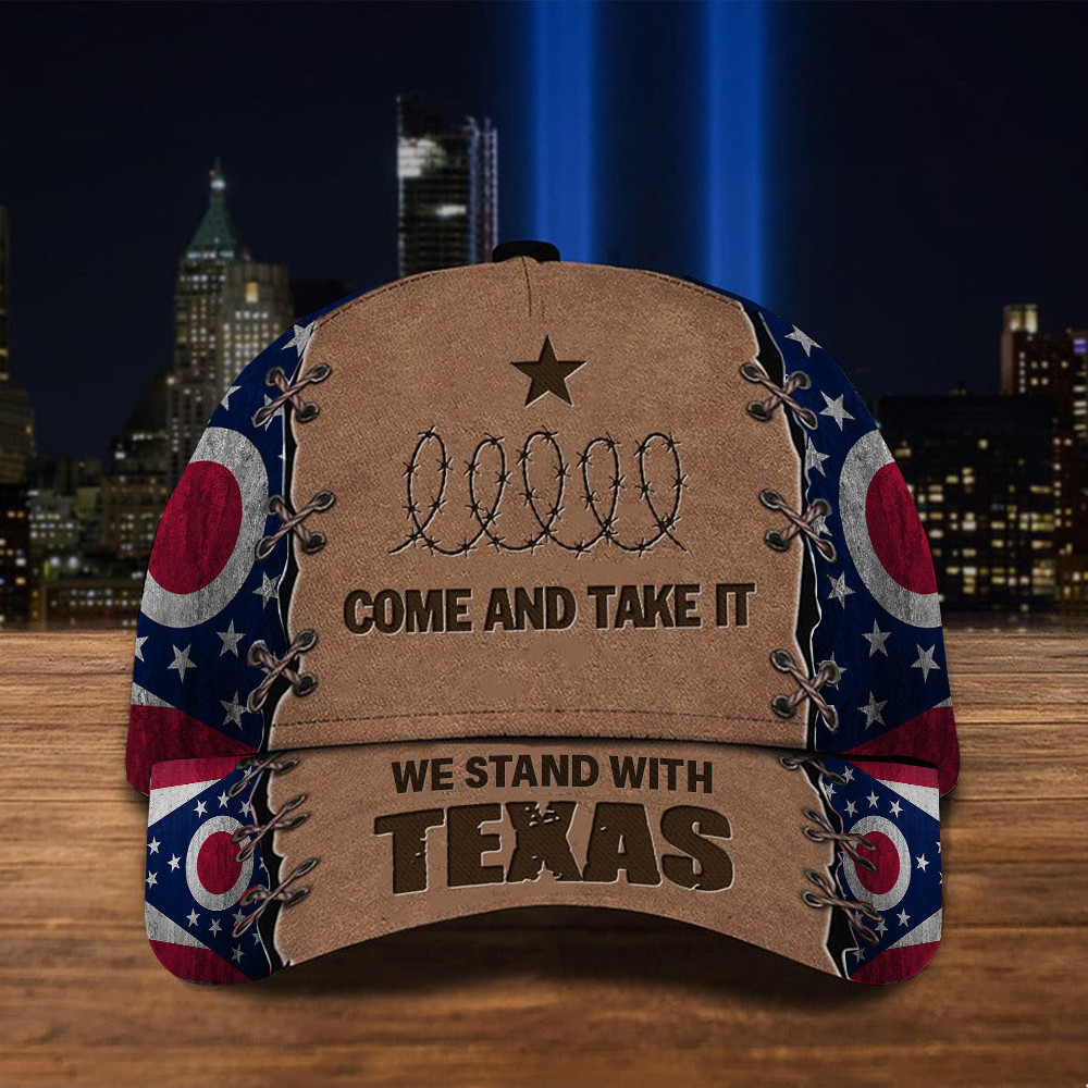 Ohio We Stand With Texas Hat Come And Take It Razor Wire Hat Patriotic Merch Ohio We Stand With Texas Hat Come And Take It Razor Wire Hat Patriotic Merch - Image 1