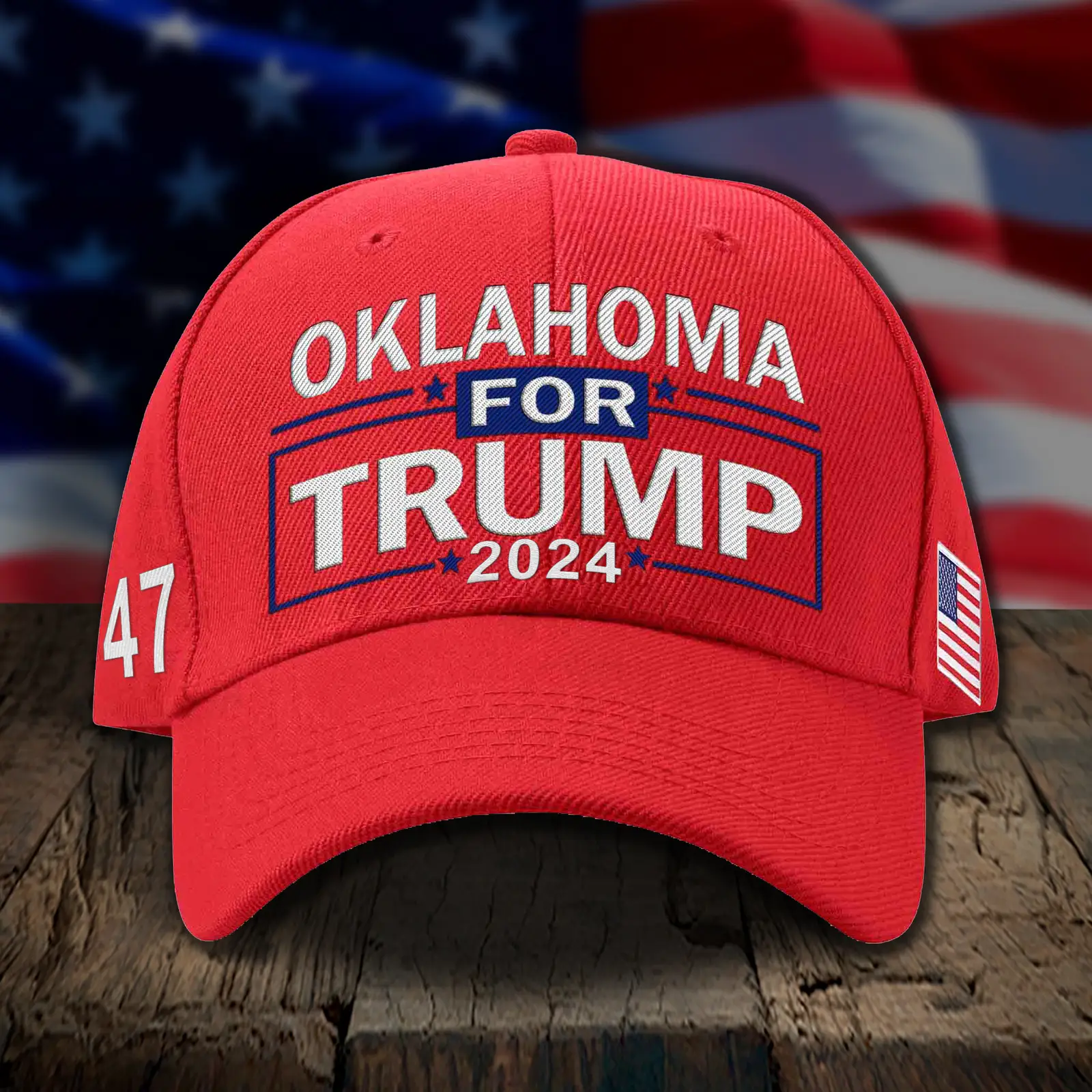 Oklahoma For Trump 2024 Hat Vote For Donald Trump 47 MAGA Hat 2024 Gifts For Voters Oklahoma For Trump 2024 Hat Vote For Donald Trump 47 MAGA Hat 2024 Gifts For Voters - Image 1