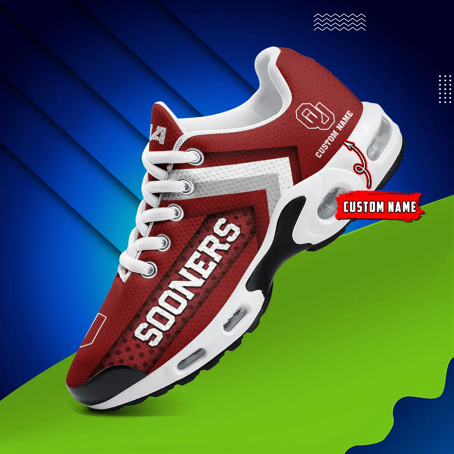 Oklahoma Sooners Air Max Plus Shoes Sneakers For Men And Women Oklahoma Sooners Air Max Plus Shoes Sneakers For Men And Women - Image 1