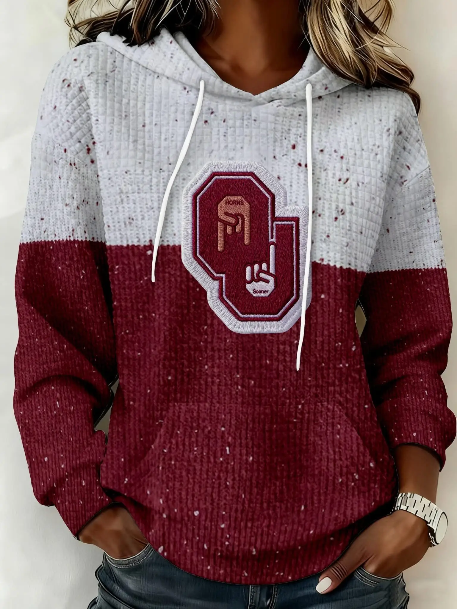 Oklahoma Sooners Hoodie Women’s Game Day Apparel Oklahoma Football Fan Gear Gifts Ideas