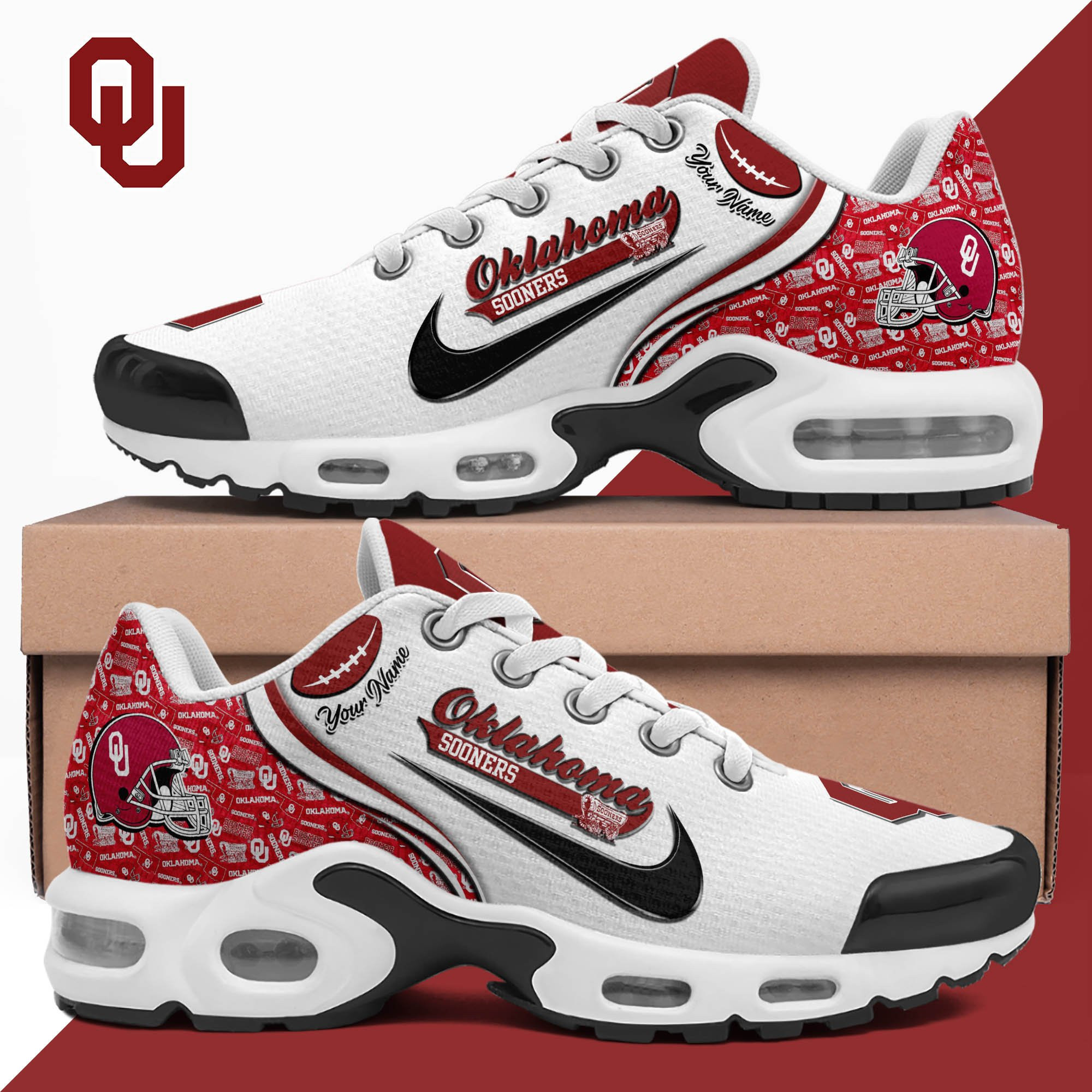 Oklahoma Sooners Shoes 2026 Version Custom Your Name 499