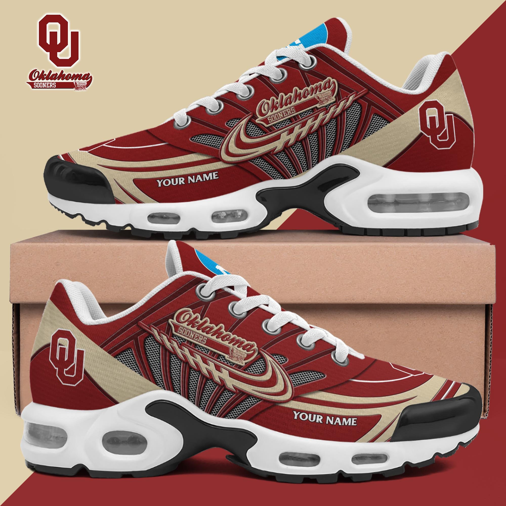 Oklahoma Sooners Shoes 2026 Version Custom Your Name 594