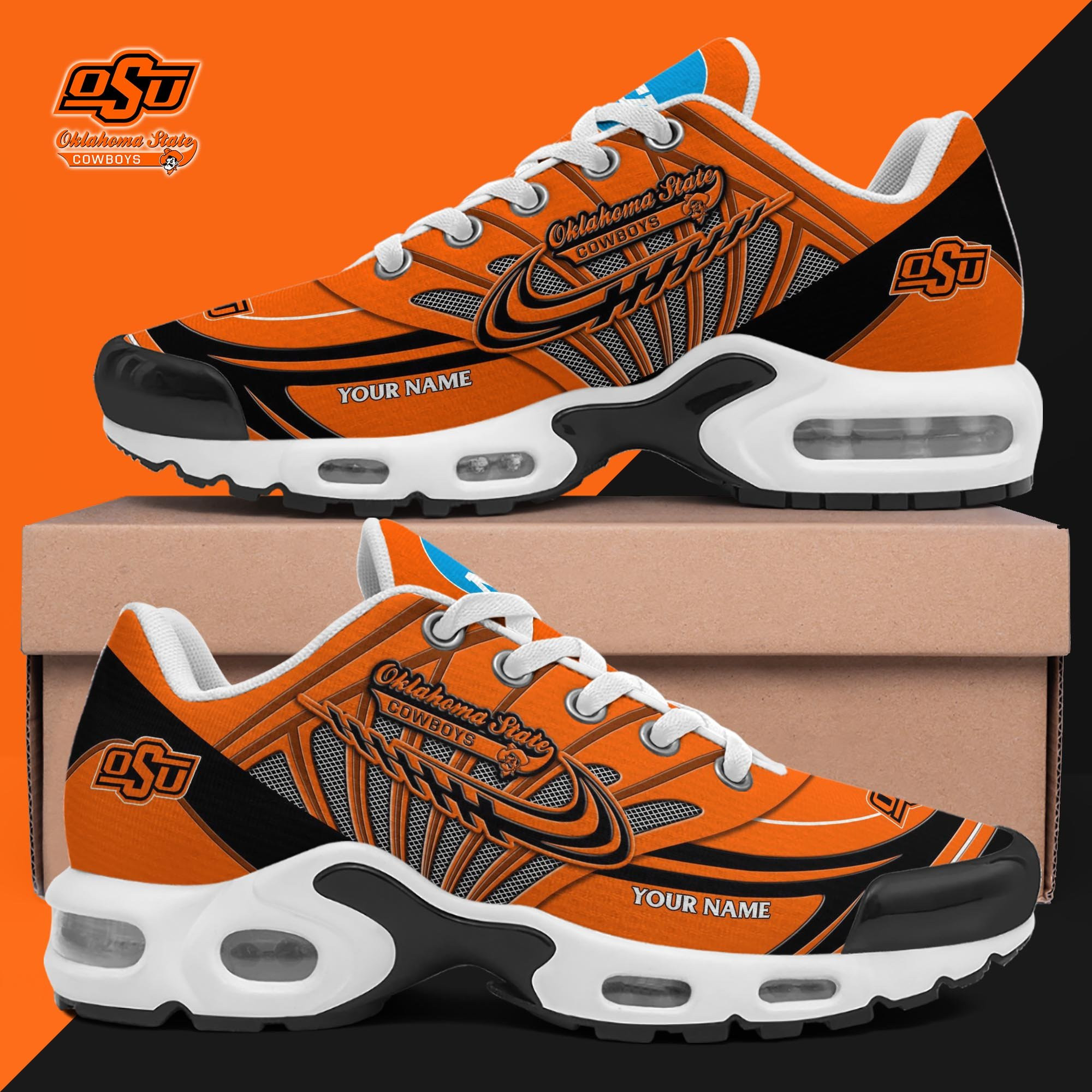 Oklahoma State Cowboys Shoes 2026 Version Custom Your Name 594 Oklahoma State Cowboys Shoes 2026 Version Custom Your Name 594 - Image 1