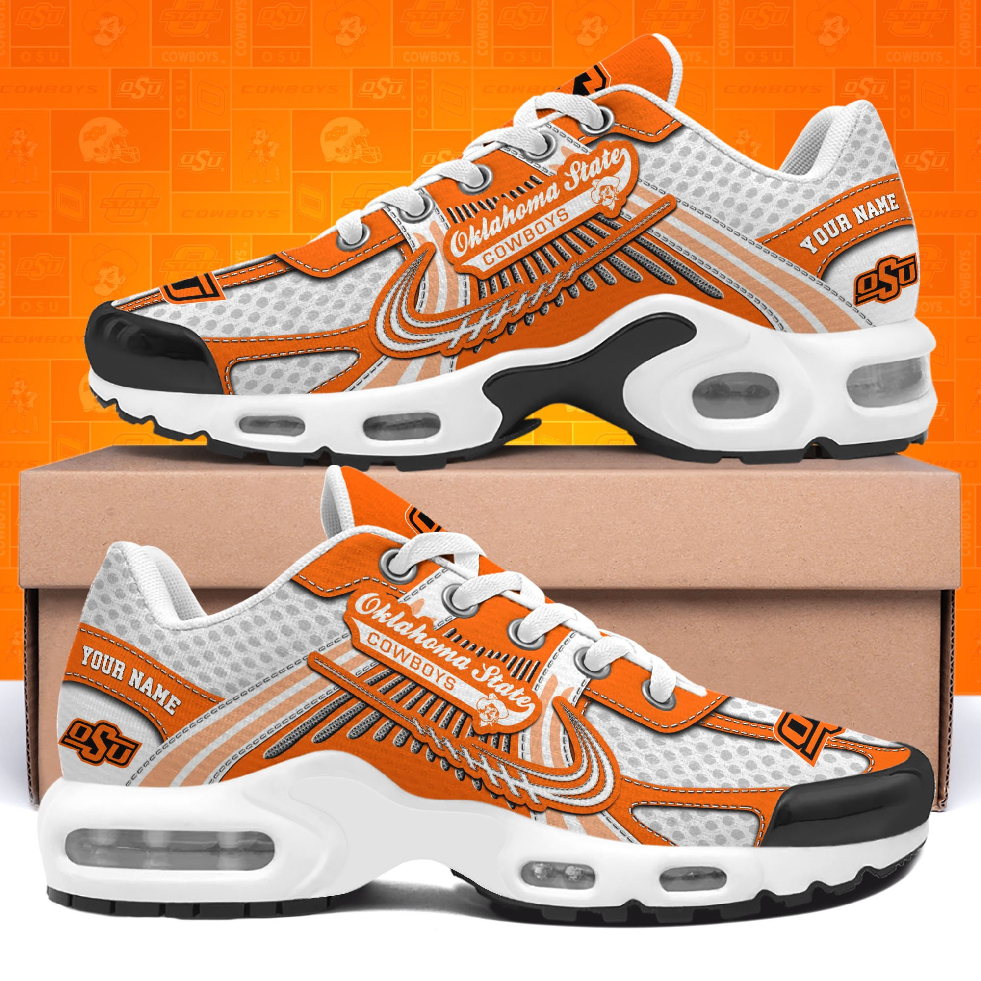 Oklahoma State Cowboys Shoes Custom Your Name, Sport Shoes