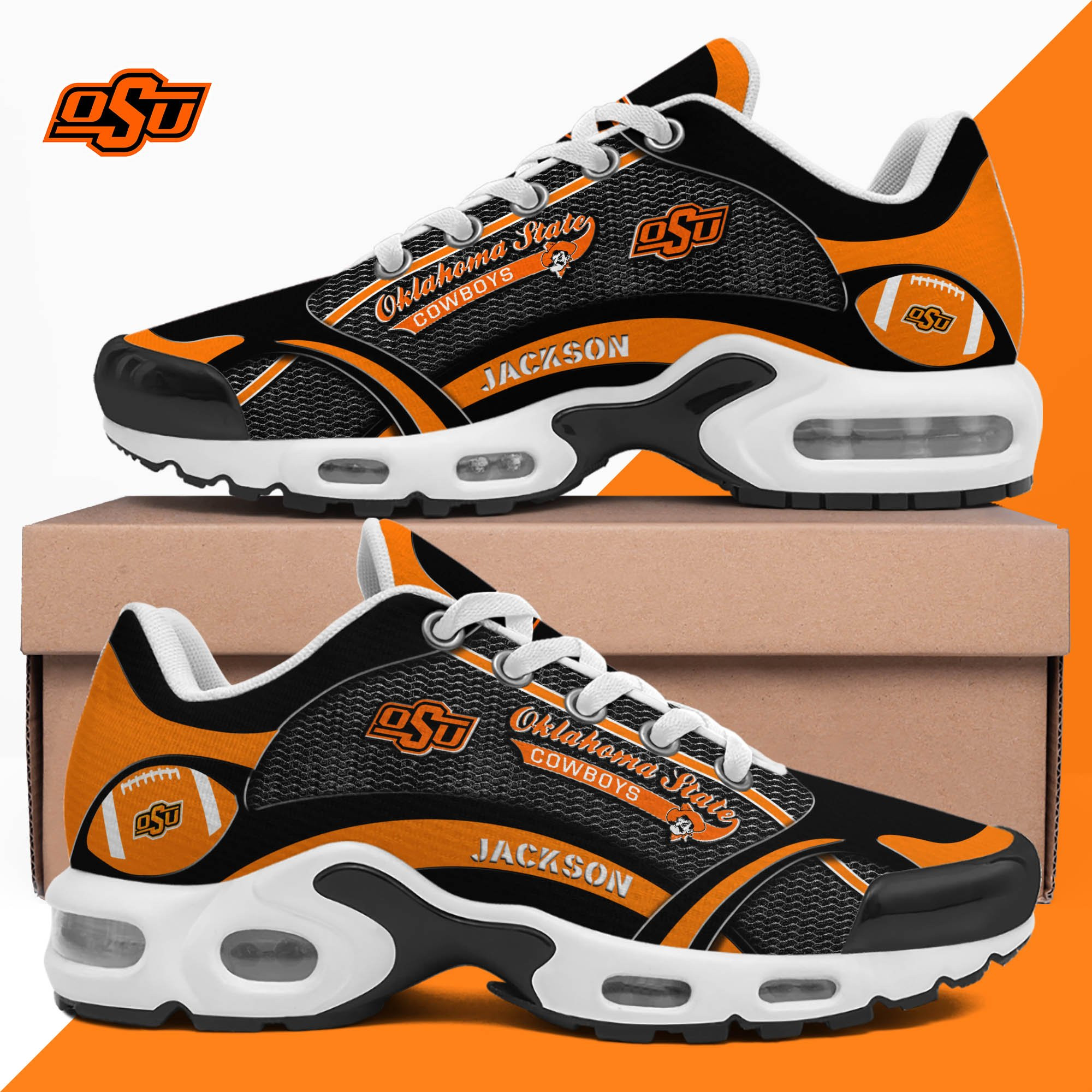 Oklahoma State Cowboys Team Shoes 2026 Version Custom Name 889