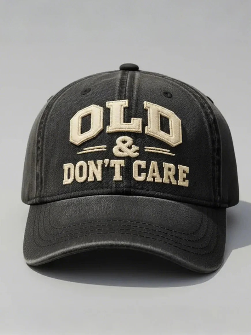 Old And Don't Care Hat Grumpy F Club Baseball Cap Old Veteran Present Idea