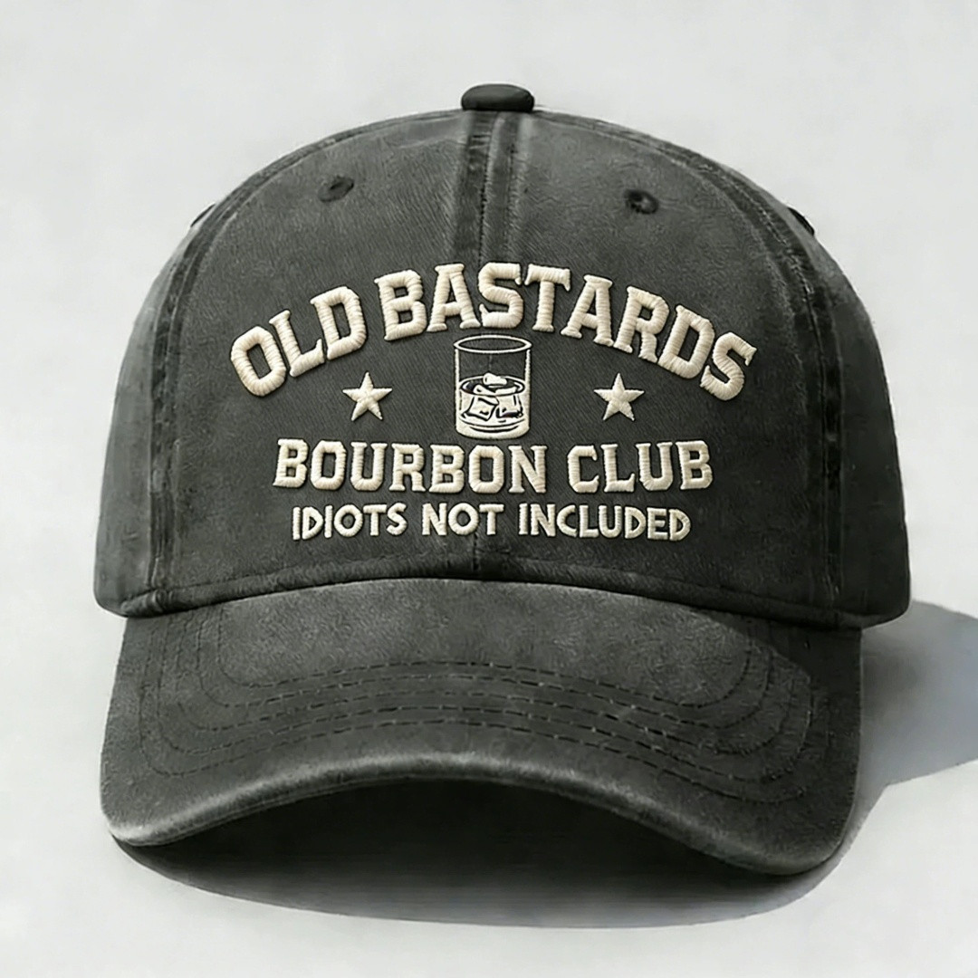 Old Bastards Bourbon Club Idiots Not Included Ball Cap Special Gift For Bourbon Fans