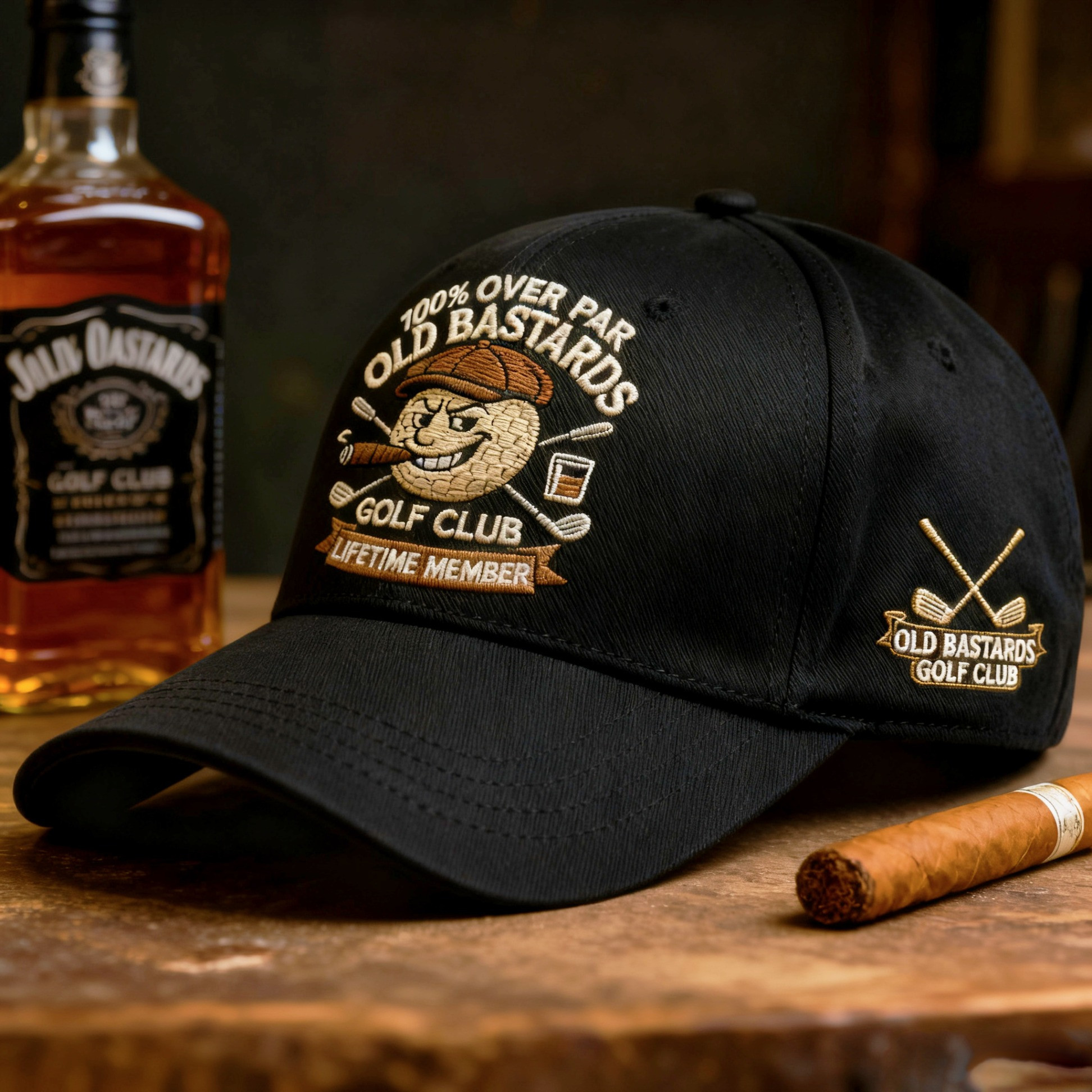 Old Bastards Golf Club Hat Lifetime Member Baseball Cap Humorous Golf Gifts