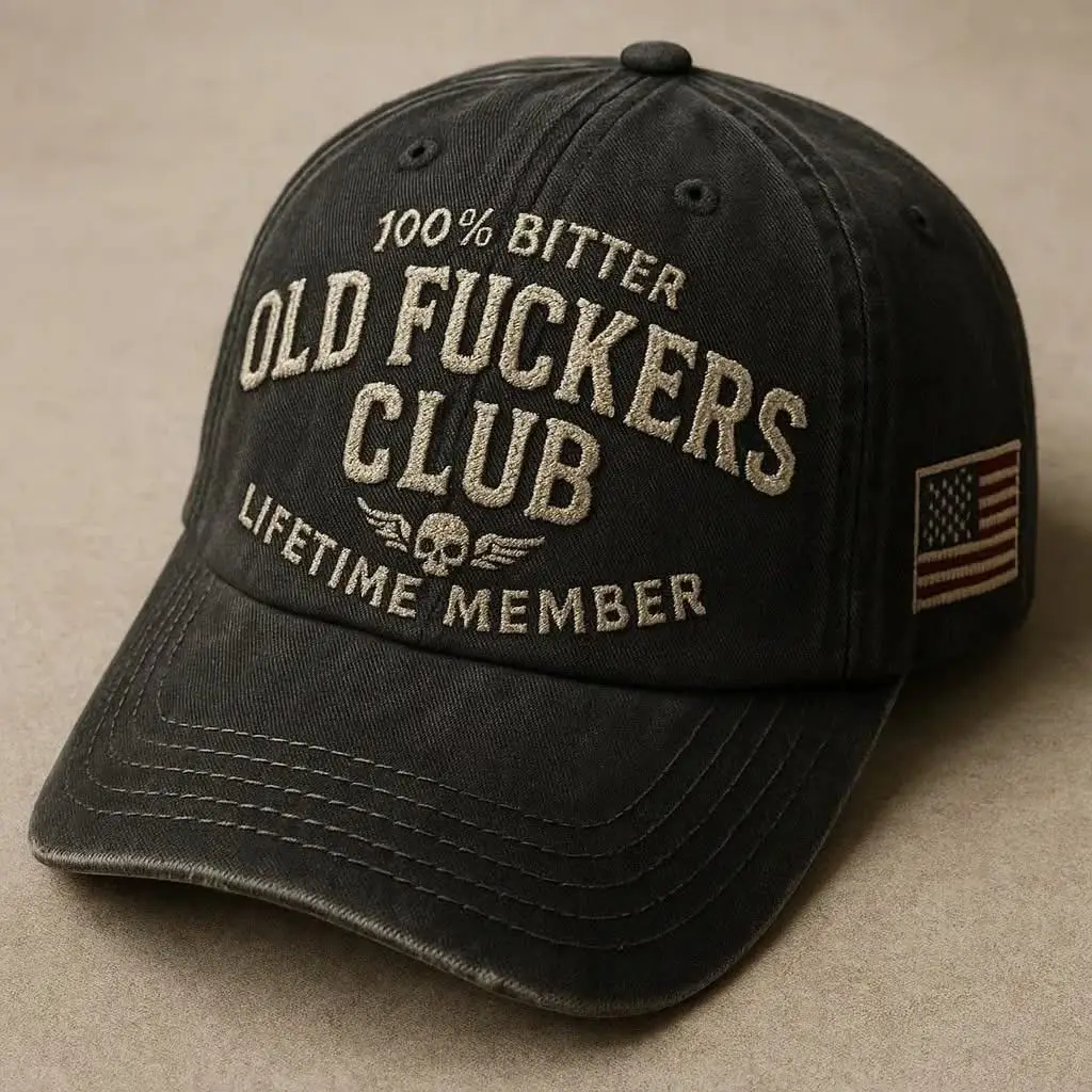 Old F Club Lifetime Member Embroidered Hat Gift Ideas For Friends - WearandDecor