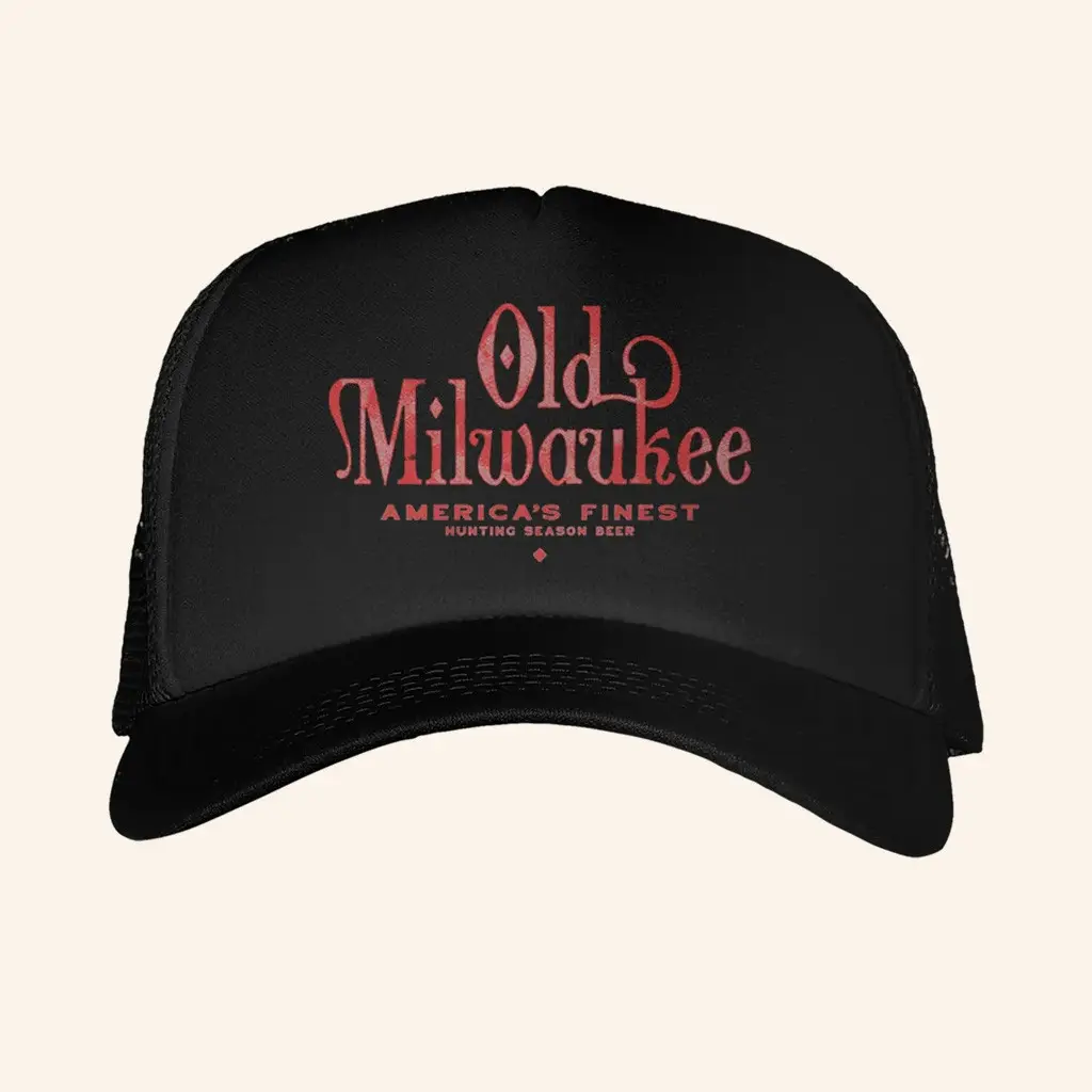 Old Milwaukee Merch America’s Finest Black Trucker Hat Christmas Ideas For Him - WearandDecor