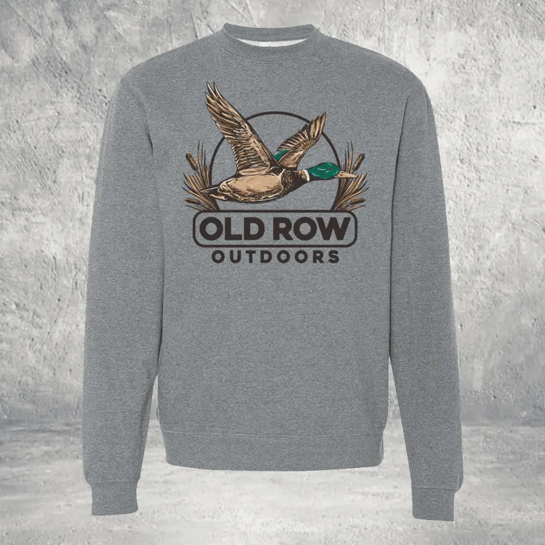 Old Row Outdoors Mallard Sweatshirt Duck Hunting Crewneck Gift for Dad