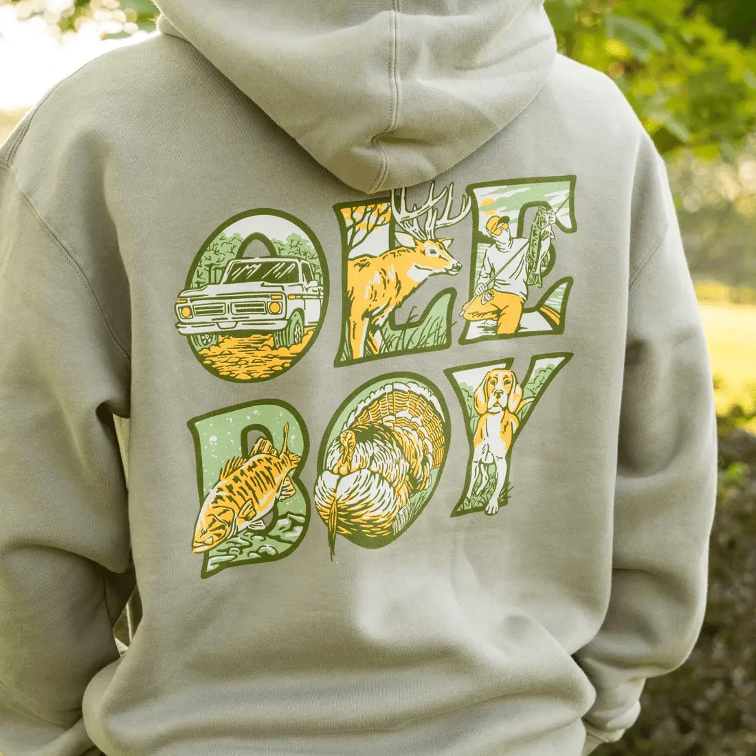 OLE BOY Lifestyle Hoodie Deer Hunting Design Cool Western Gift for Son In Law OLE BOY Lifestyle Hoodie Deer Hunting Design Cool Western Gift for Son In Law - Image 1