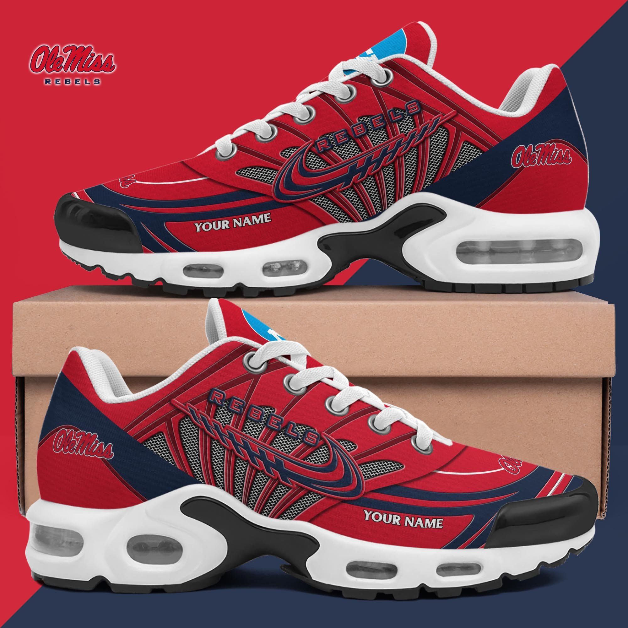 Ole Miss Rebels Shoes 2026 Version Custom Your Name 594