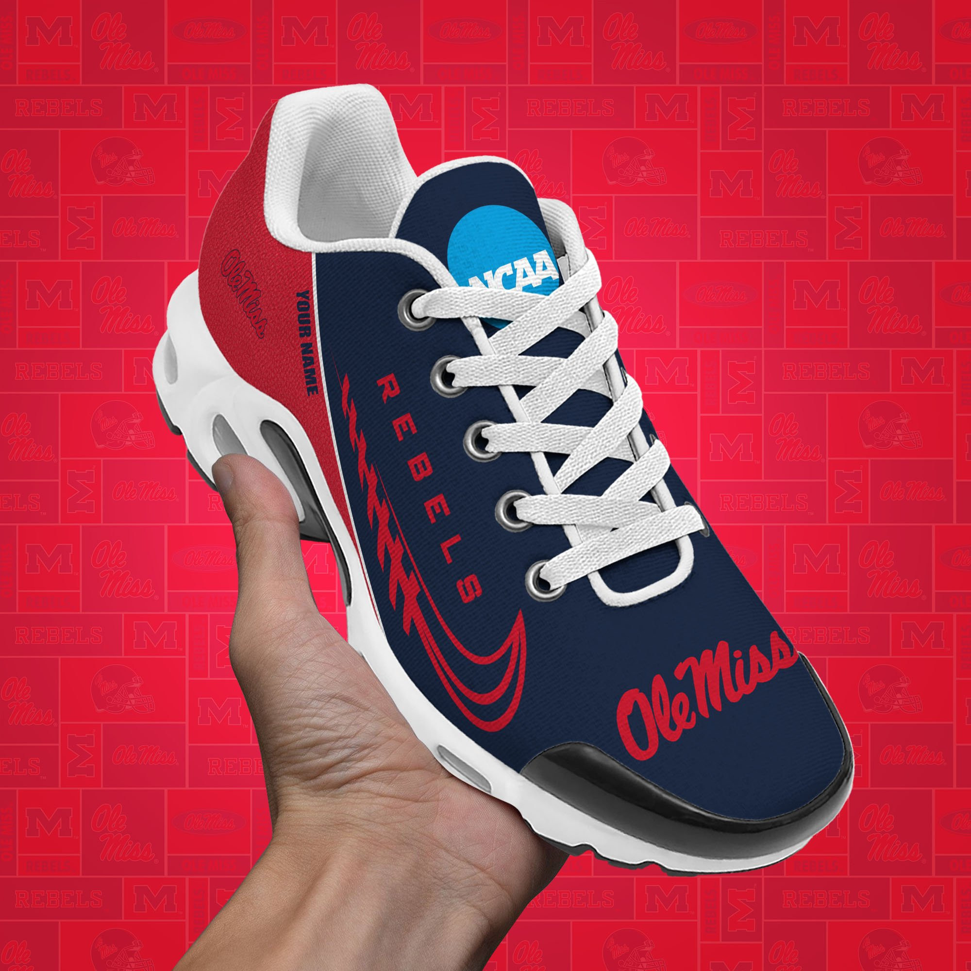Ole Miss Rebels Shoes Custom Your Name 514