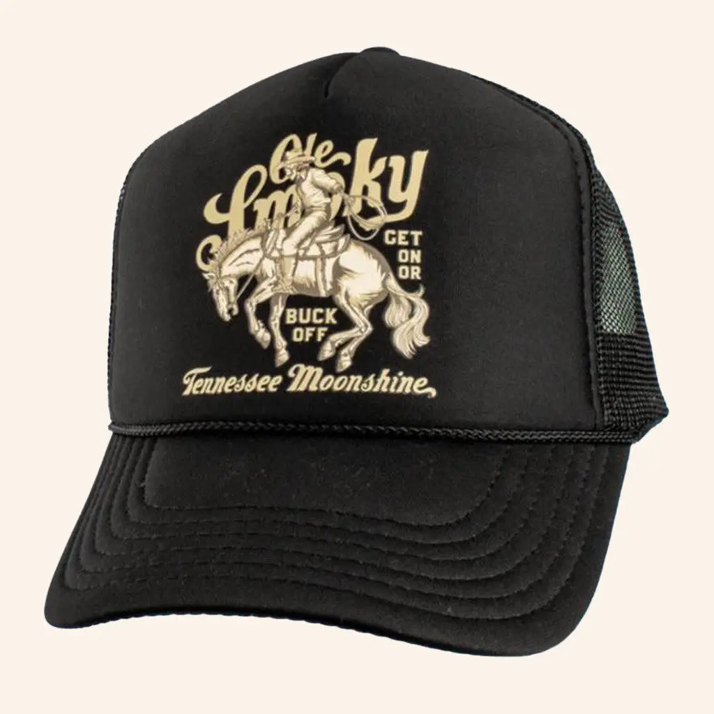 Ole Smoky Merch Skeleton Cowboy Foam Trucker Hat Gifts For Dudes -WearandDecor