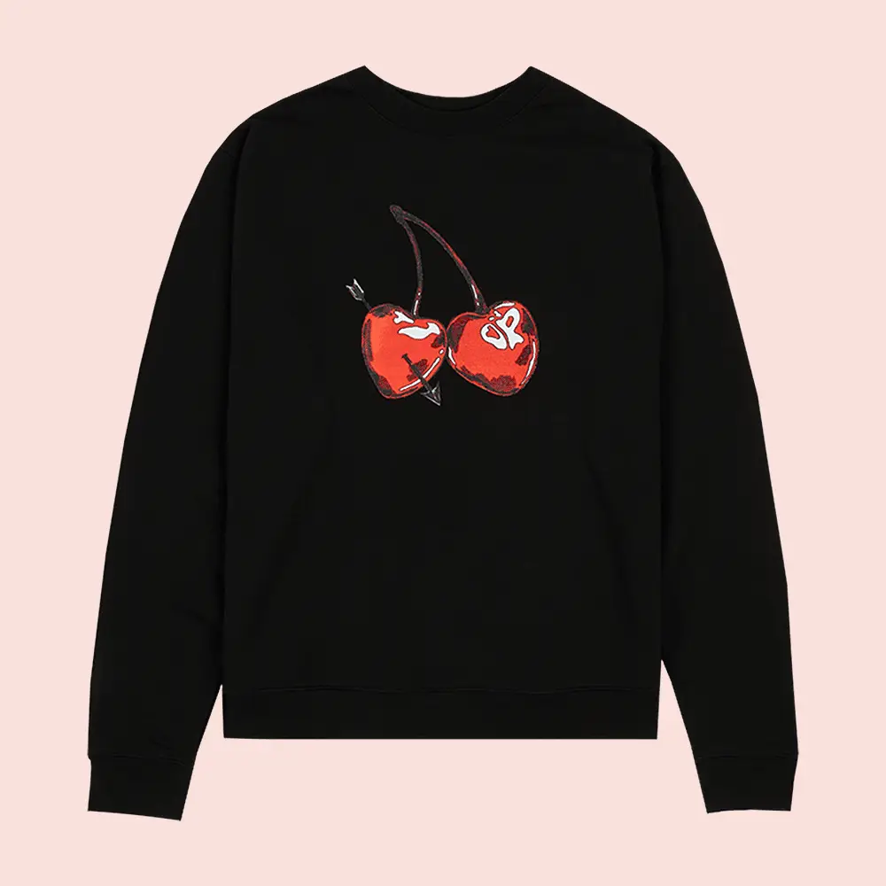Olivia Rodrigo Merch Cherries Sweatshirt Black Olivia Rodrigo Tour Merch Gifts For Music Fans