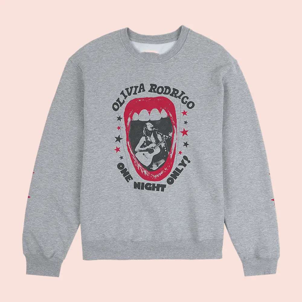 Olivia Rodrigo Merch One Night Only Sweatshirt Olivia Rodrigo Tour Merch Gifts For Music Fans