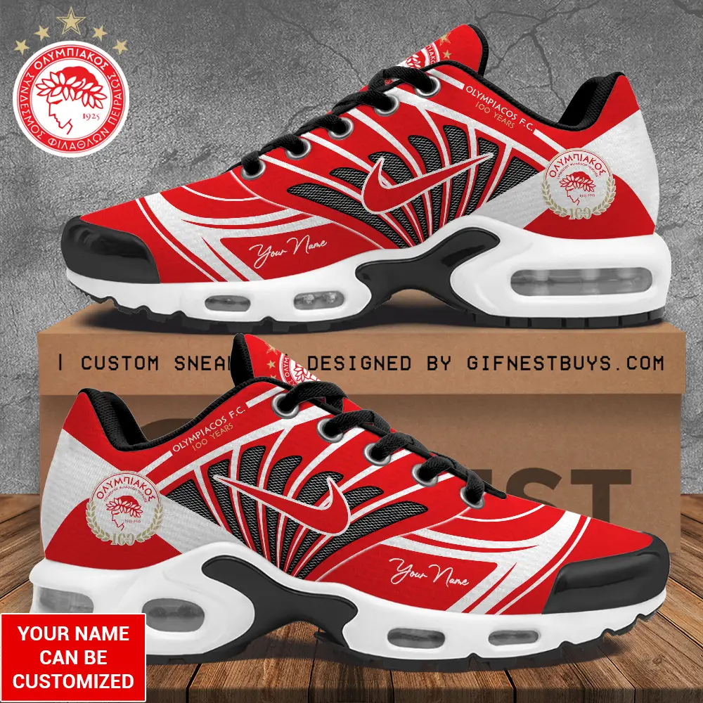 Olympiakos F.C. Air Max Plus Shoes Sneakers For Men And Women