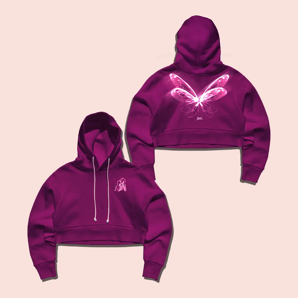 Omar Courtz Merch Fairy Glow Crop Top Hoodie Music Apparel Present For Music Lovers