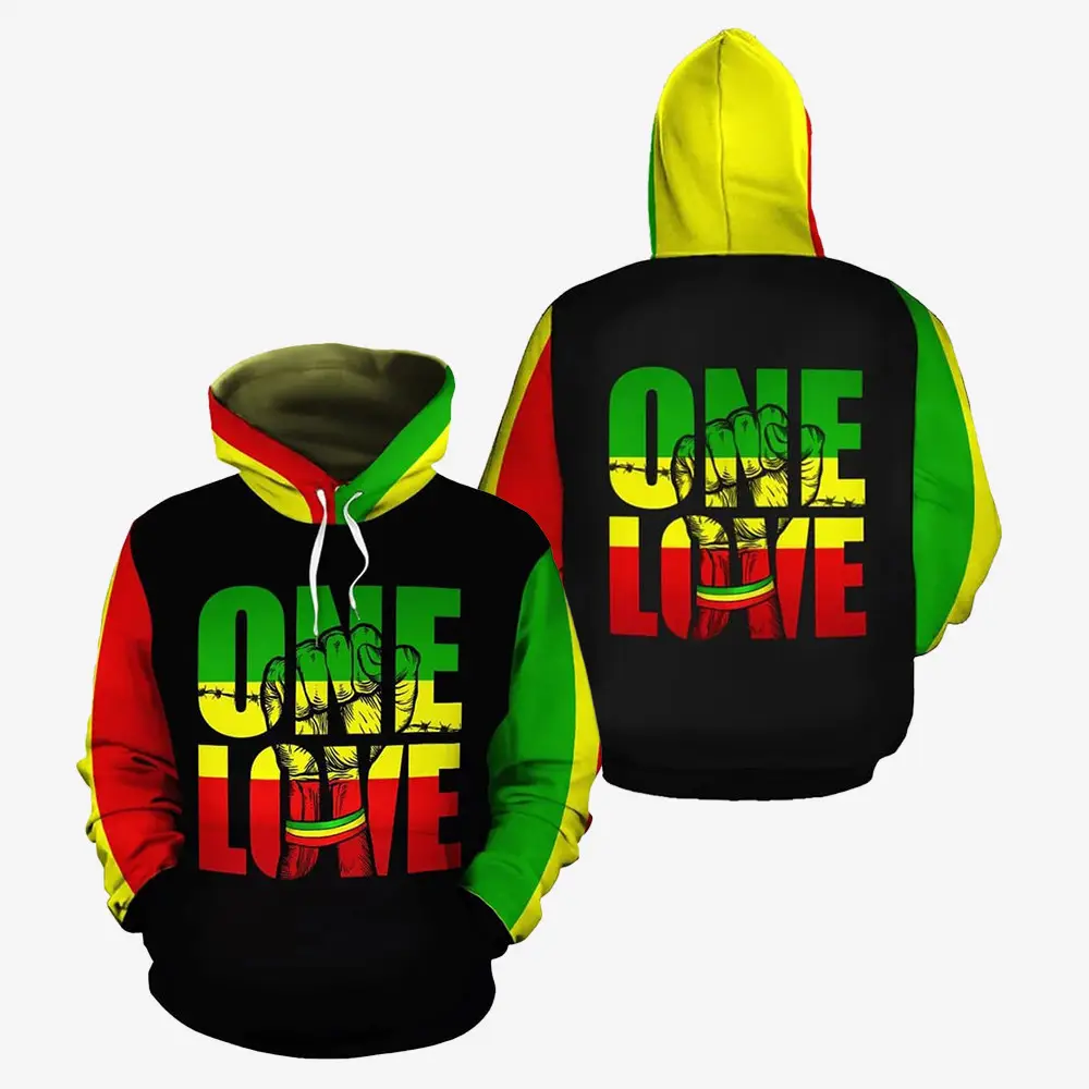 One Love Black History Hoodie Black History Month Apparel African Pride Merch One Love Black History Hoodie Black History Month Apparel African Pride Merch - Image 1