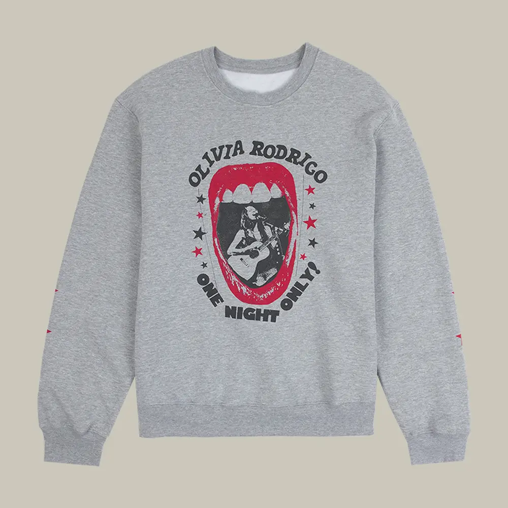 One Night Only Olivia Rodrigo Sweatshirt Olivia Rodrigo Music Apparel Present For Fans