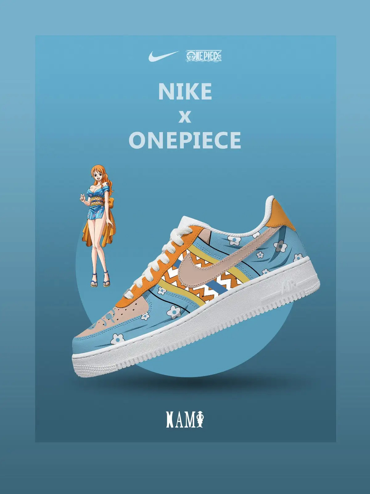 One Piece Cat Burglar Nami Air Force 1 Shoes Sneakers