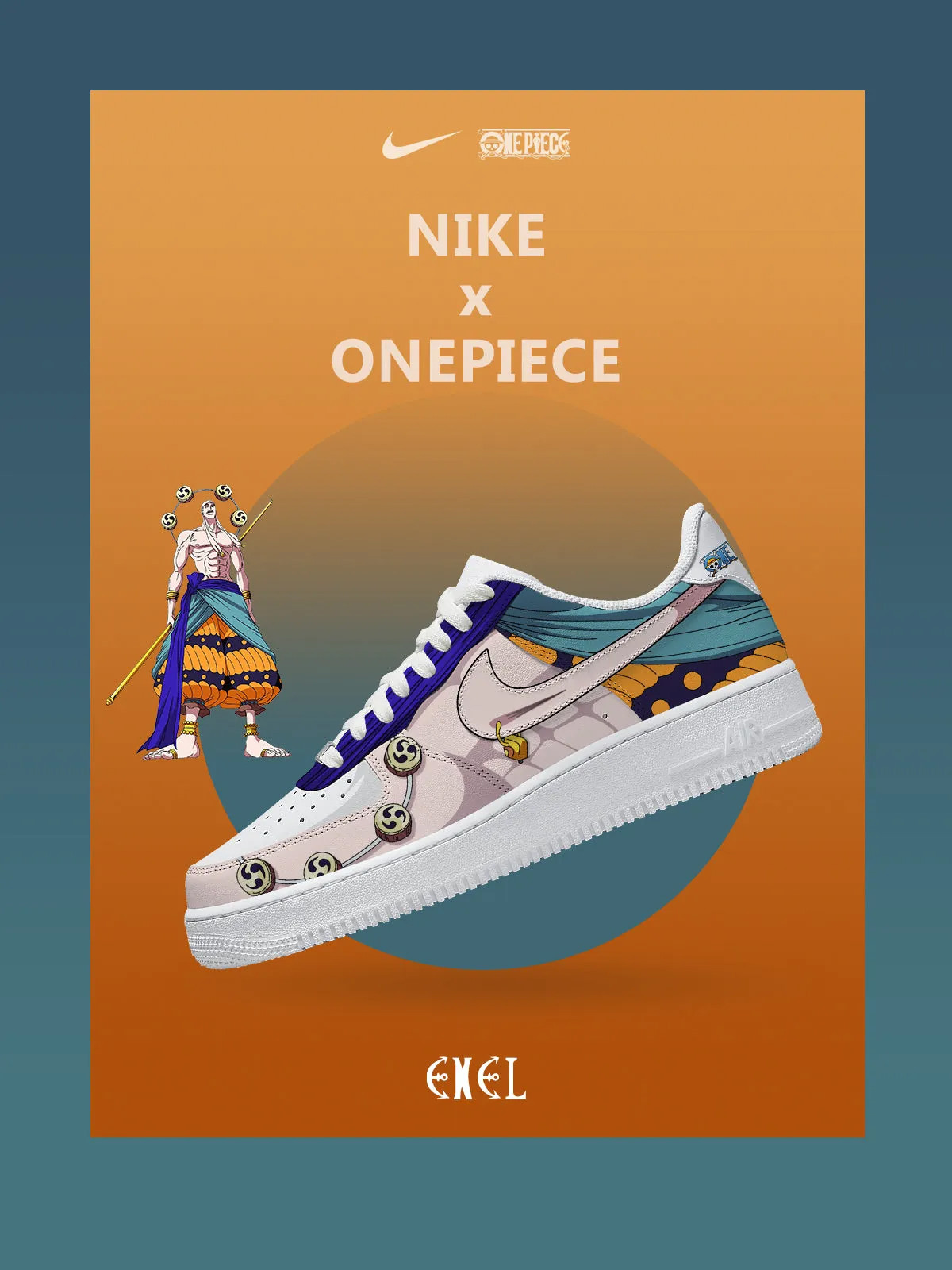 One Piece Enel Air Force 1 Shoes Sneakers