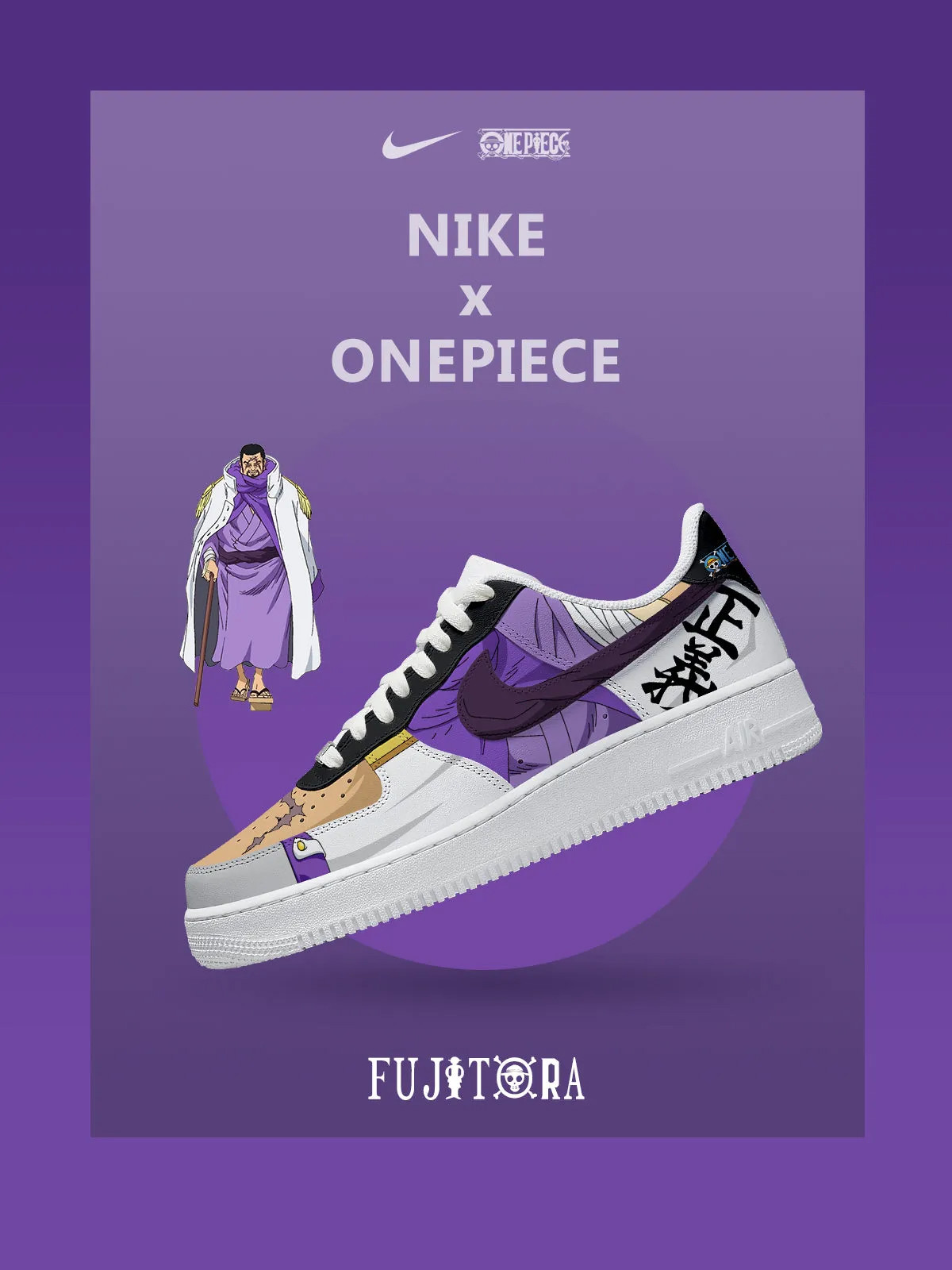 One Piece Fujitora Air Force 1 Shoes Sneakers