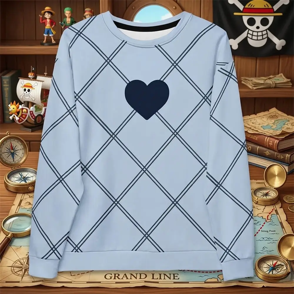 One Piece Live Action 2 Nami Heart Sweatshirt One Piece Fan Apparel Anime Lover Gift
