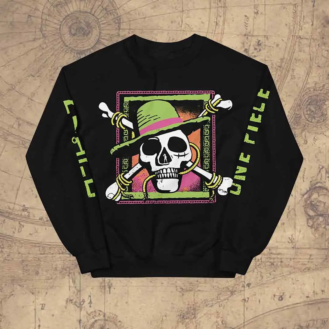One Piece Radical Adventures Sweatshirt King Of Pirates Clothes Gift for Anime Fans