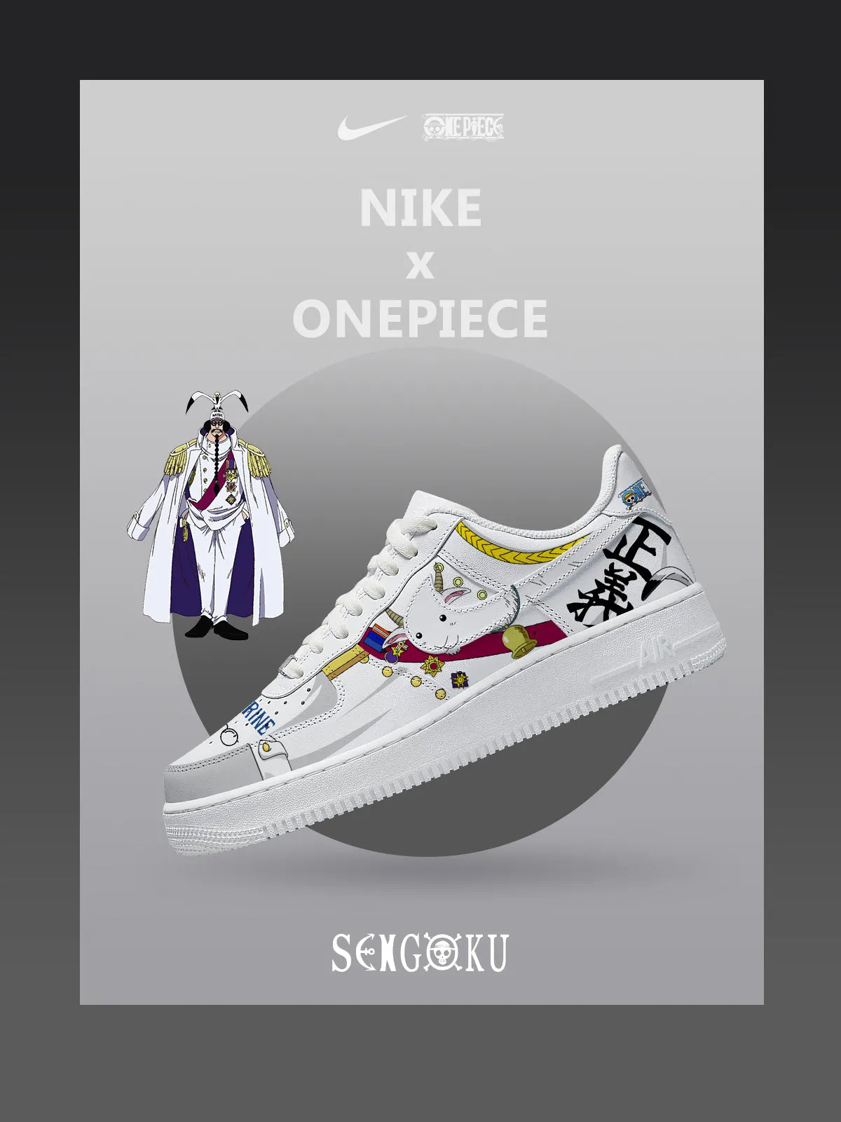 One Piece Sengoku Air Force 1 Shoes Sneakers