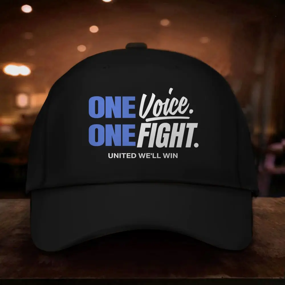 One Voice One Fight United We'll Win Hat Vote Democrat Kamala Harris Hat Gifts For Him Her