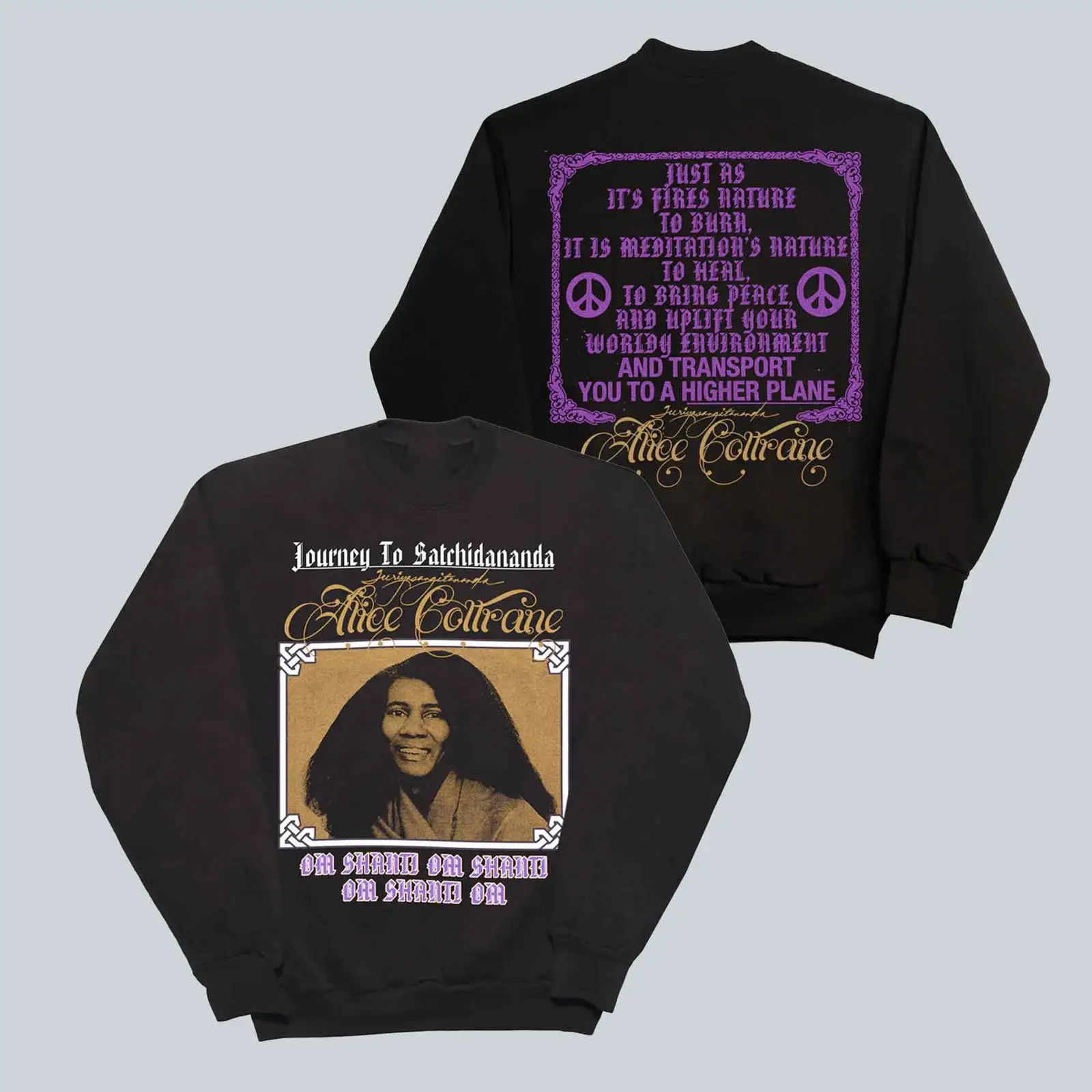 Online Ceramics Merch Alice Coltrane Journey To Satchidananda Sweatshirt Gift For Him Her