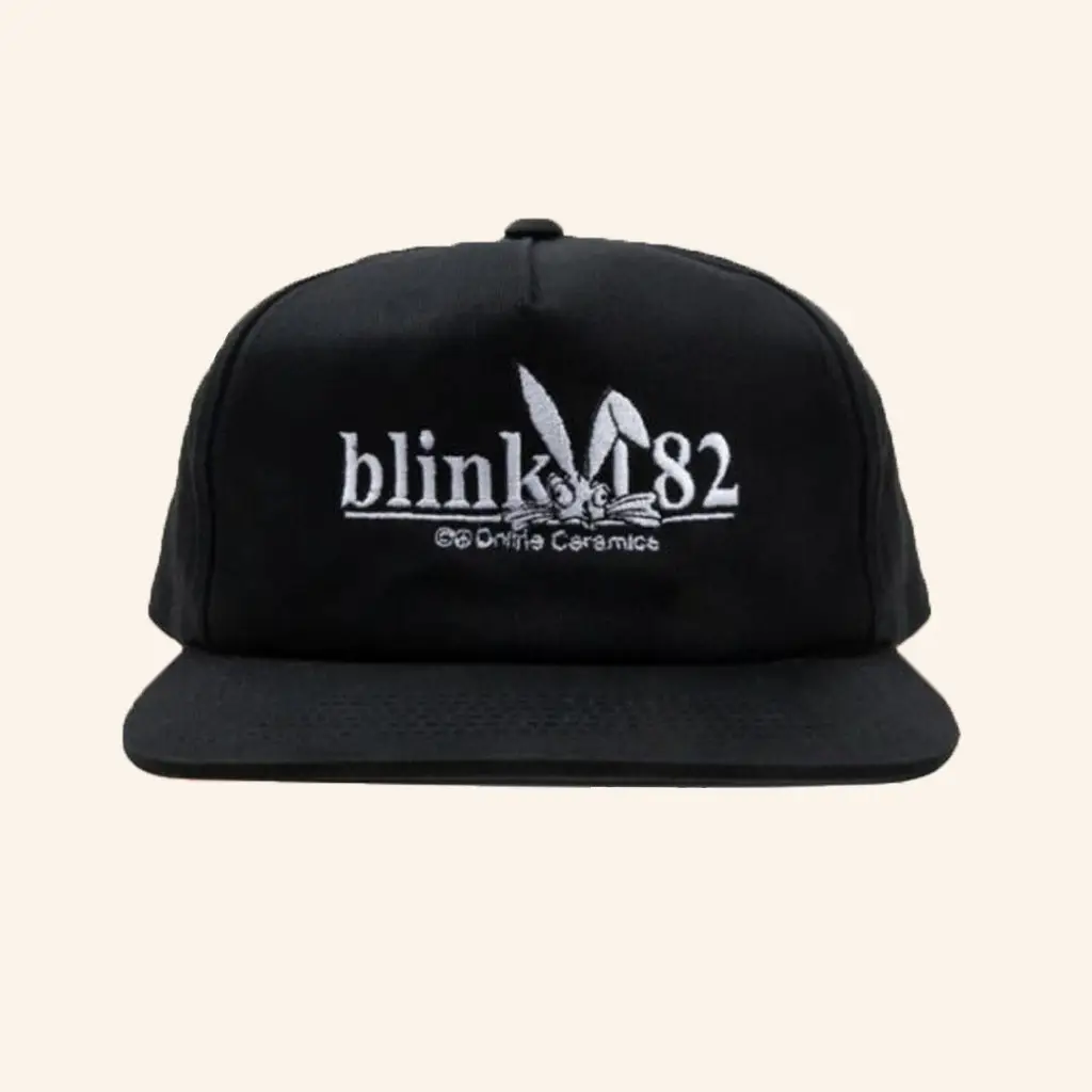 Online Ceramics Merch Blink 182 Bunny Embroidered Snapback Hat Unique Gifts For Sister -WearandDecor