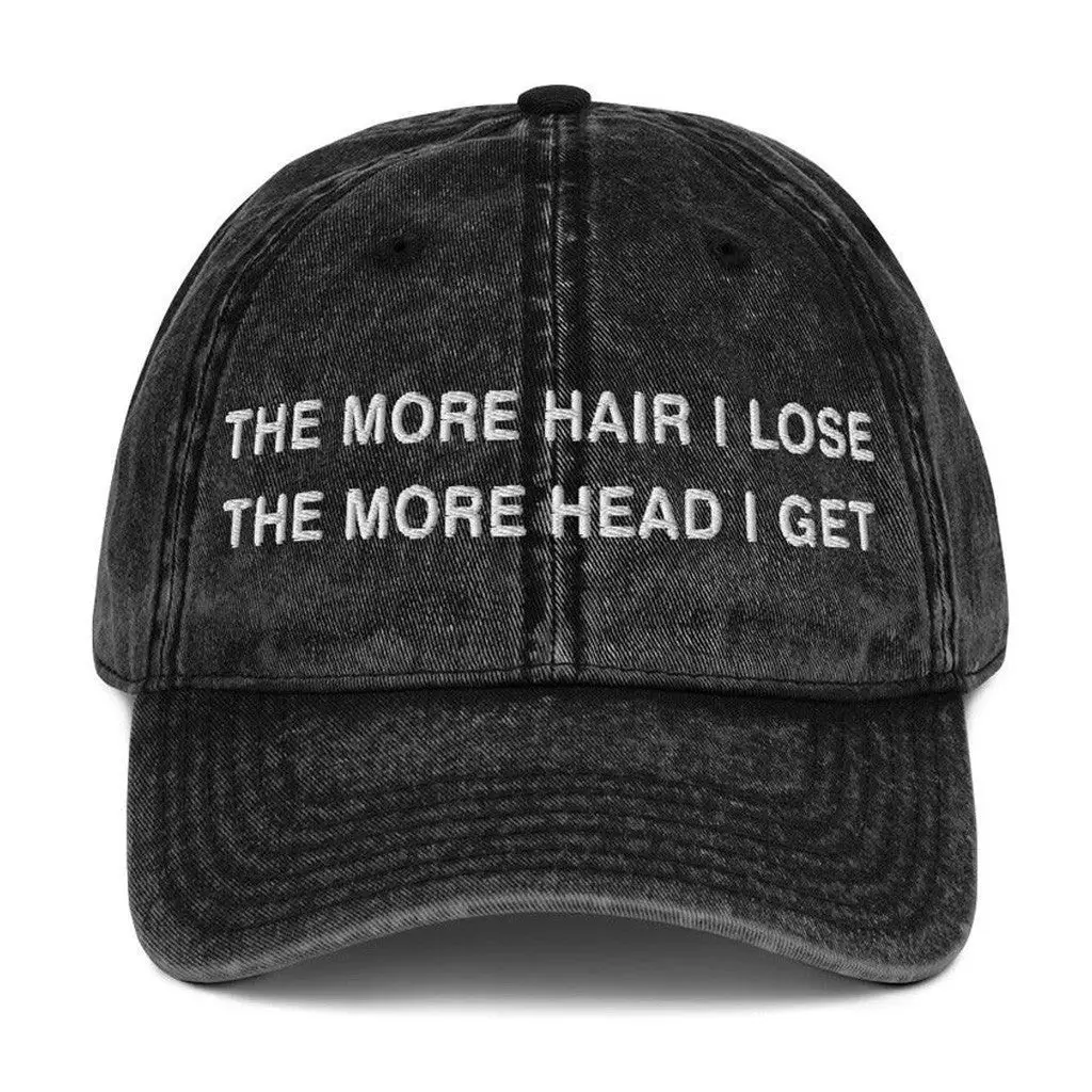 Orbital Clothing Merch The More Hair I Lose The More Head I Get Vintage Hat Dad Gifts Orbital Clothing Merch The More Hair I Lose The More Head I Get Vintage Hat Dad Gifts - Image 1