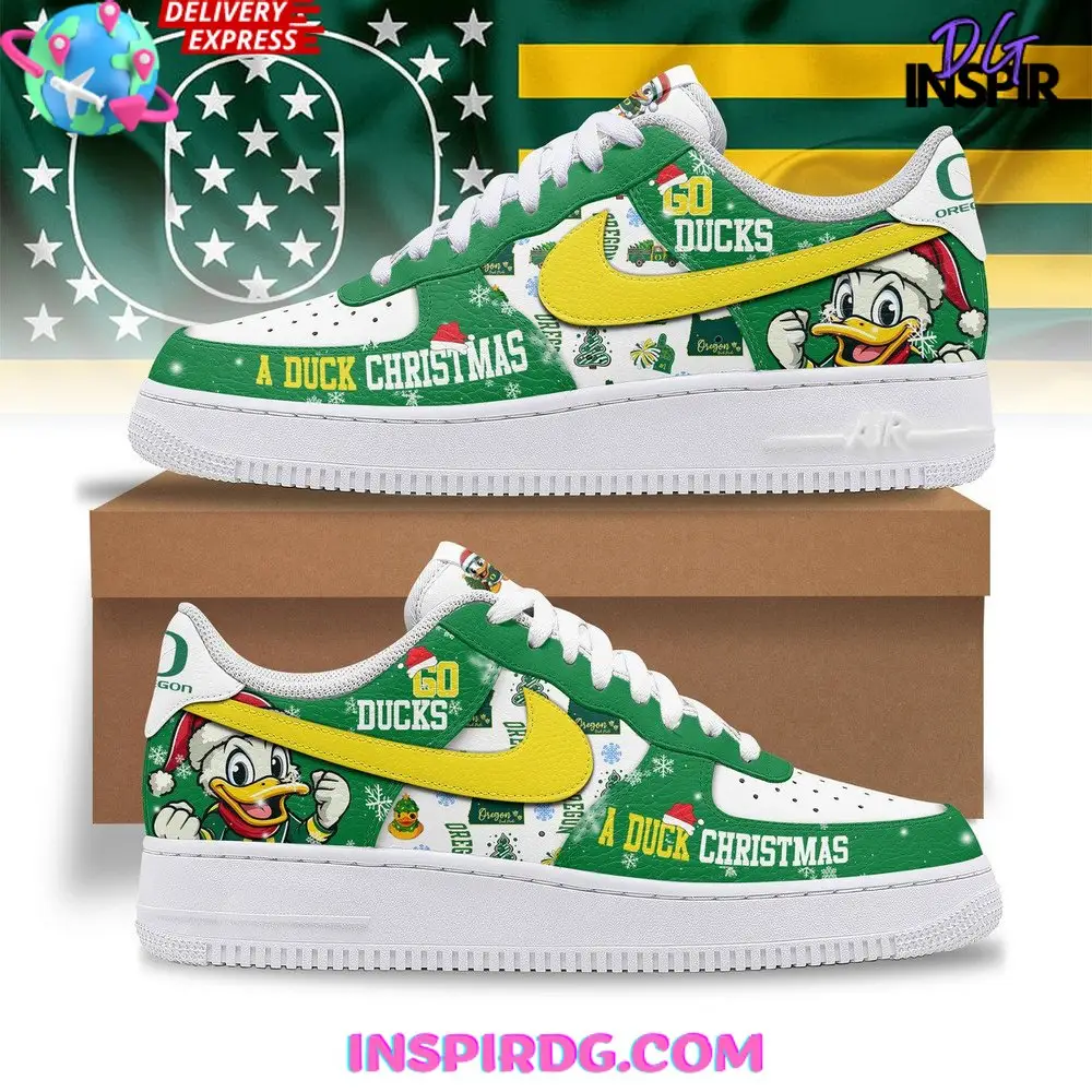 Oregon Ducks Christmas Limited Edition Air Force 1