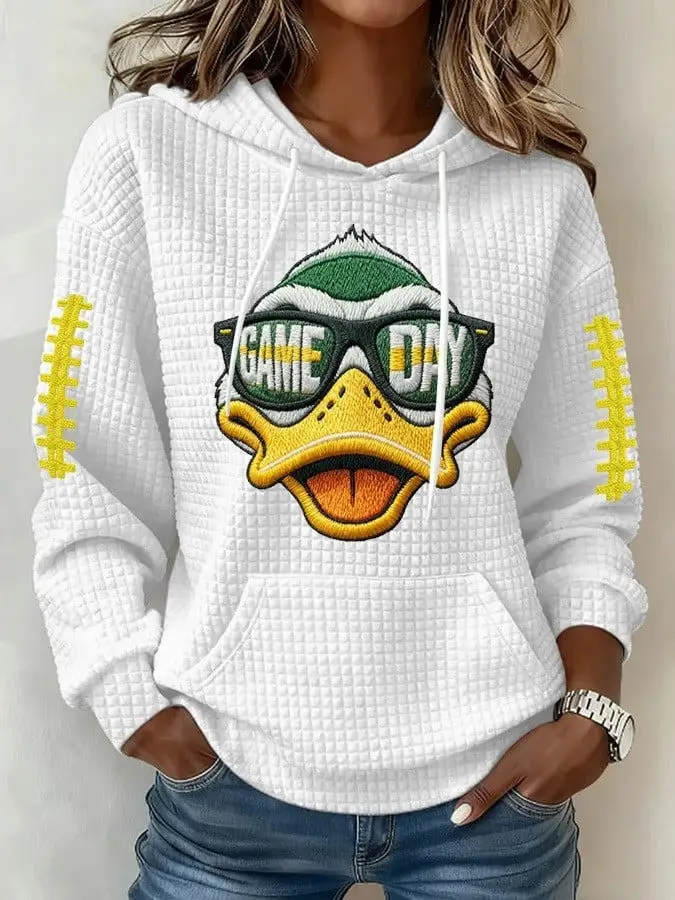 Oregon Ducks Hoodie Women's Game Day Apparel Oregon Ducks Merch Best Gifts For Football Lovers