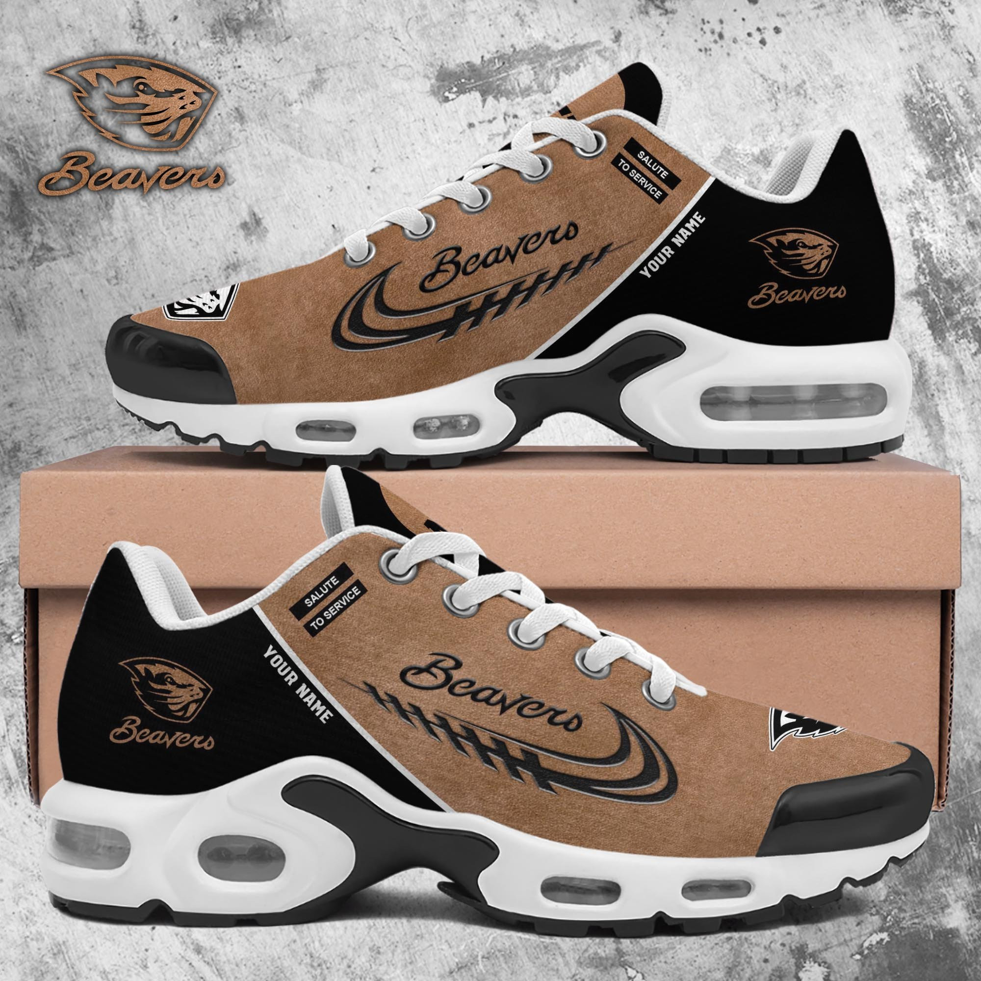 Oregon State Beavers Shoes 2026 Version Custom Name, Shoes For Football Fans, Fan Gifts Ph637