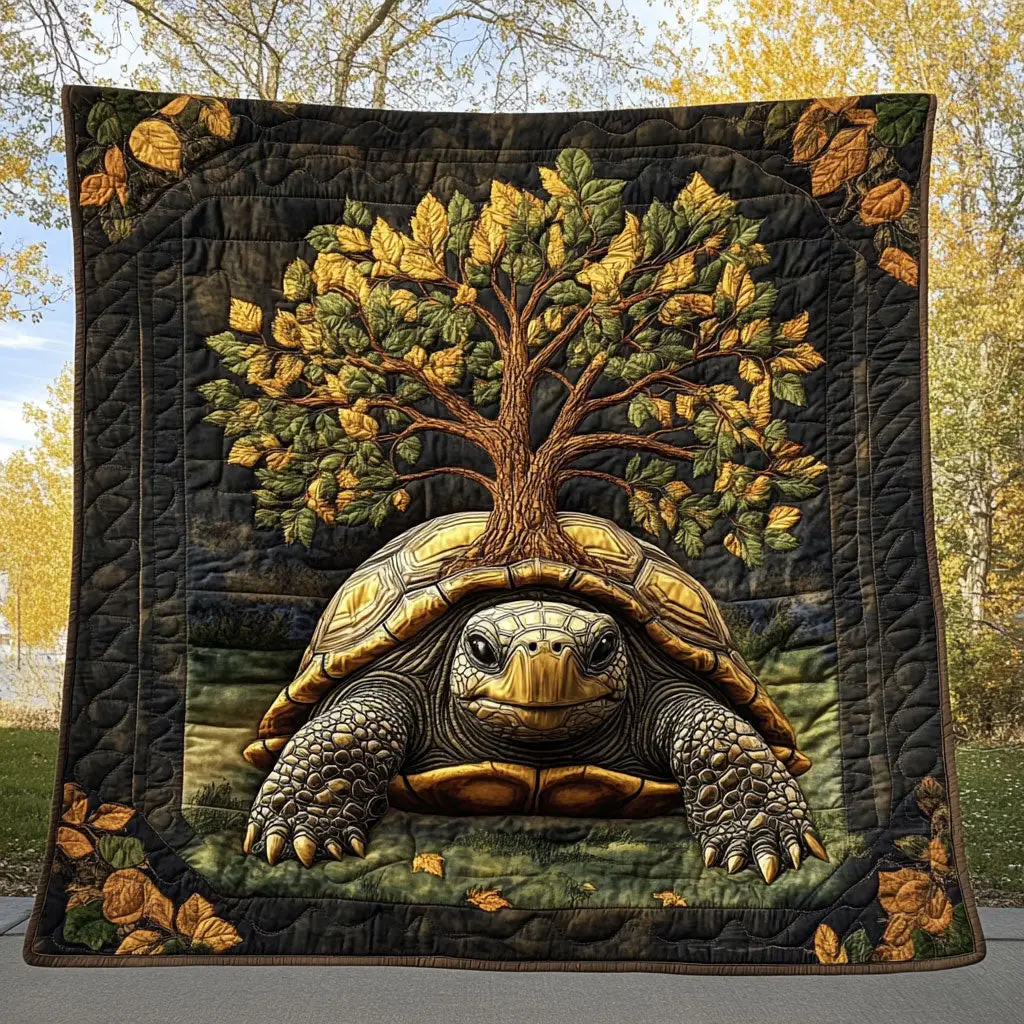 Origin Of Turtle Quilt High-Quality Cotton Quilt Blanket for Restful Sleep