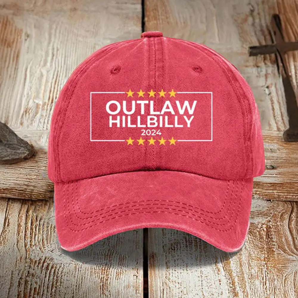 Outlaw Hillbilly 2024 Hat Trump Vance Campaign Political Hat MAGA Merch Gifts For Her
