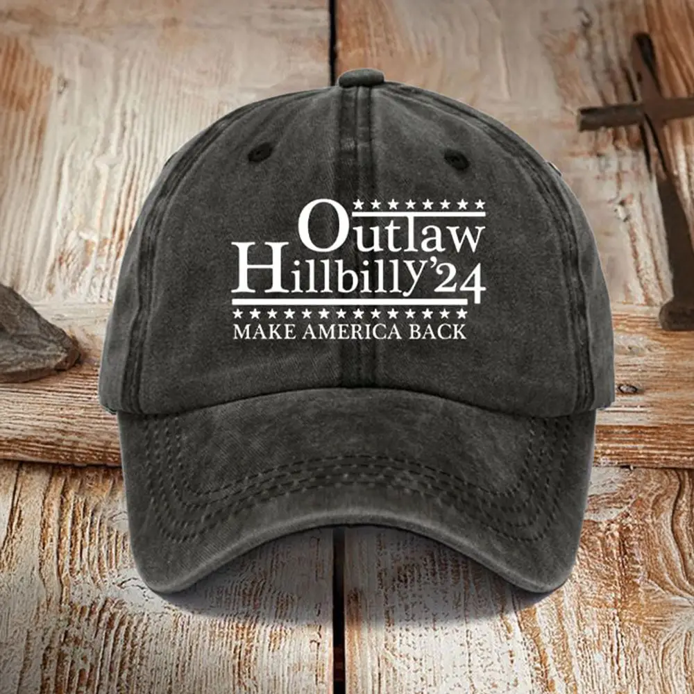 Outlaw Hillbilly 24 Make America Back Hat Trump Vance Hats MAGA 2024 Trump Vance Merch Outlaw Hillbilly 24 Make America Back Hat Trump Vance Hats MAGA 2024 Trump Vance Merch - Image 1