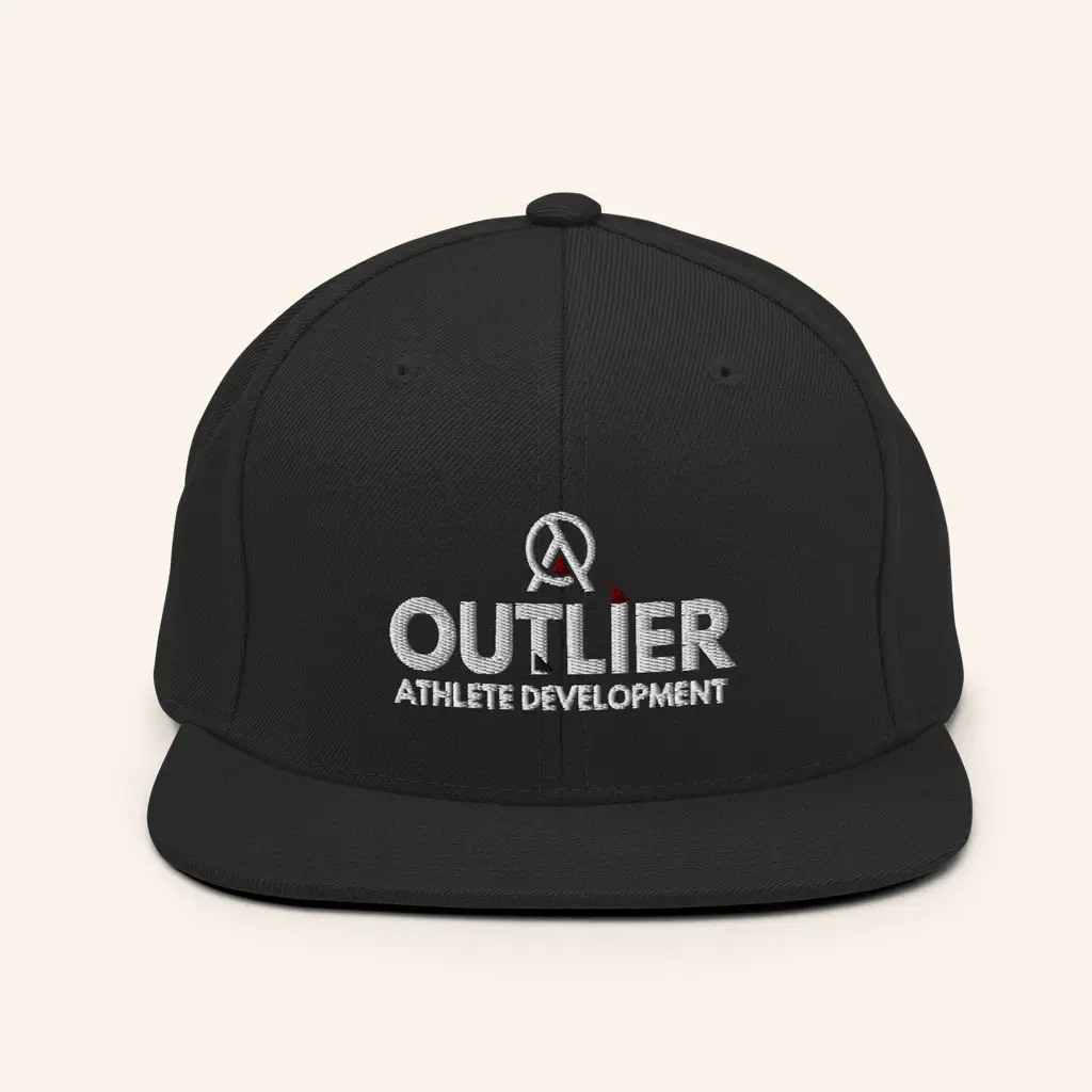 Outlier Athlete Merch Outlier Athlete Development Snapback Hat Embroidered Dad Gifts