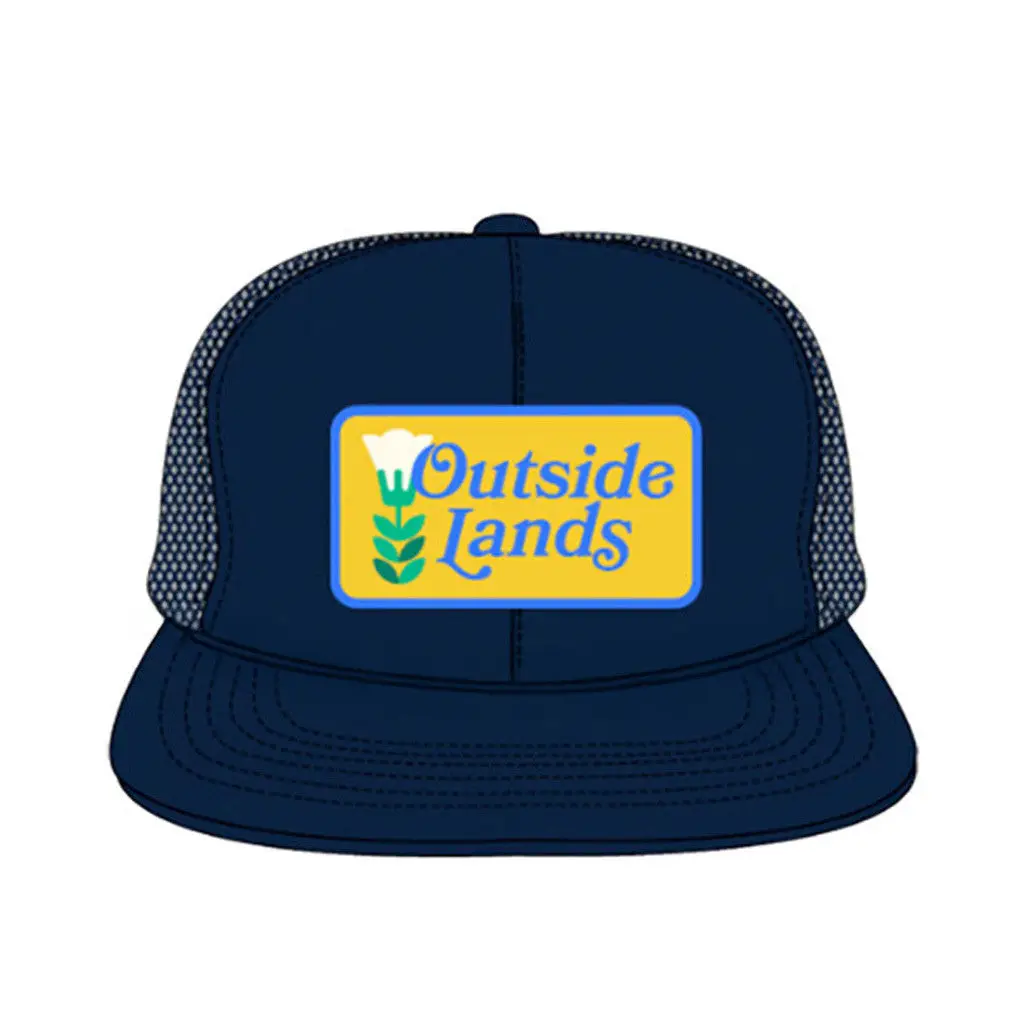 Outside Lands Merch Flower Trucker Hat Gifts For Best Friends -WearandDecor