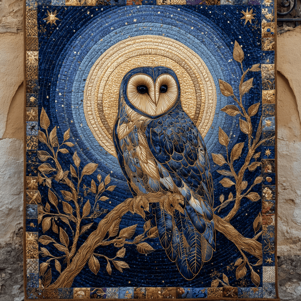 Owl Grace Quilted Blanket Bedroom Decor Gift For Someone Who Loves Dragonflies Owl Grace Quilted Blanket Bedroom Decor Gift For Someone Who Loves Dragonflies - Image 1