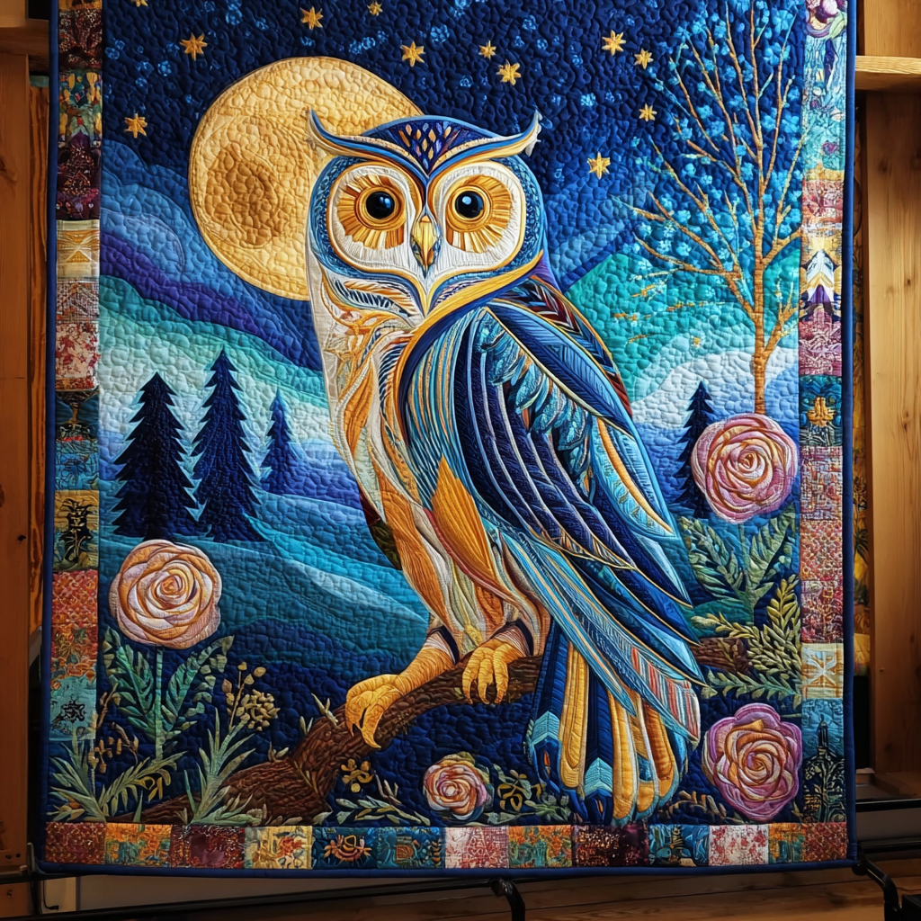 Owl Haven Quilted Blanket Christmas Holiday Gifts For Dragonfly Lovers Owl Haven Quilted Blanket Christmas Holiday Gifts For Dragonfly Lovers - Image 1