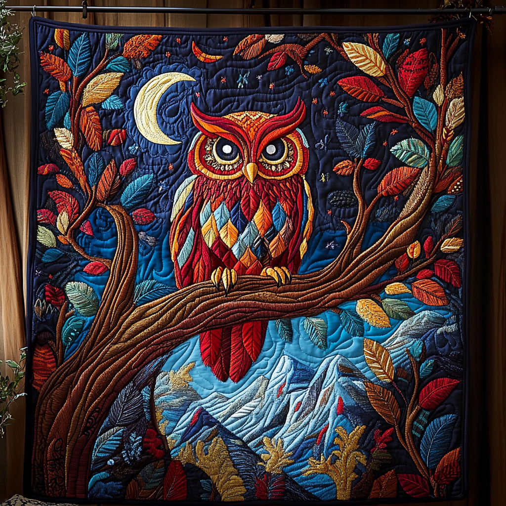 Owl Paradise Quilted Blanket Sofa Couch Throw Blanket Gifts For The Family Christmas