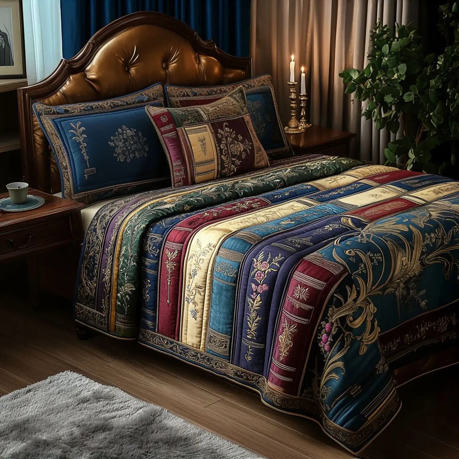 Pages of the Past Quilted Bedding Set Bed Room Decoration Gifts For Book Lovers Friends Pages of the Past Quilted Bedding Set Bed Room Decoration Gifts For Book Lovers Friends - Image 1