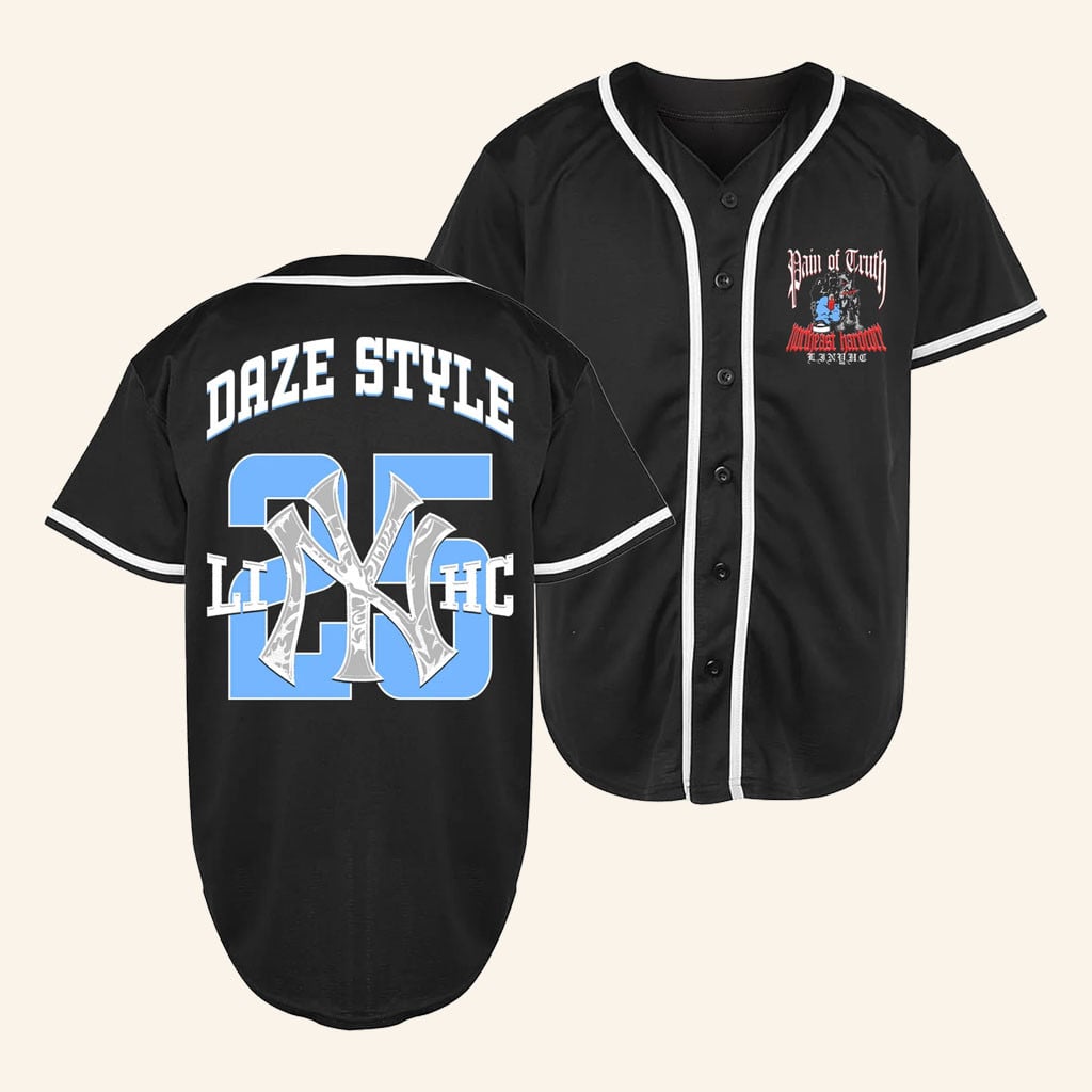 Pain Of Truth Merch 2026 Northeast HC Black Baseball Jersey Music Related Gifts For Guys - WearandDecor
