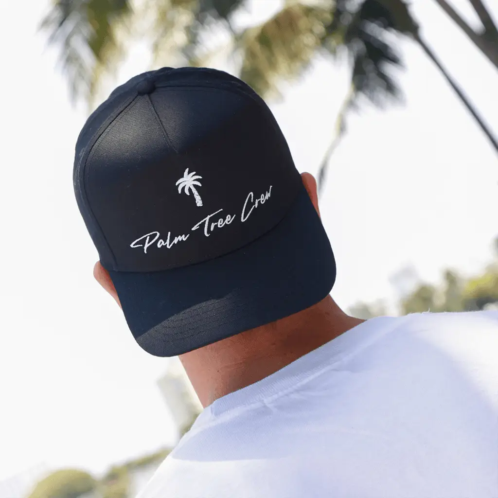 Palm Tree Crew Hat Summer Gift for Boyfriend Trendy Vacation Trucker Cap Gifts For BFF Palm Tree Crew Hat Summer Gift for Boyfriend Trendy Vacation Trucker Cap Gifts For BFF - Image 1