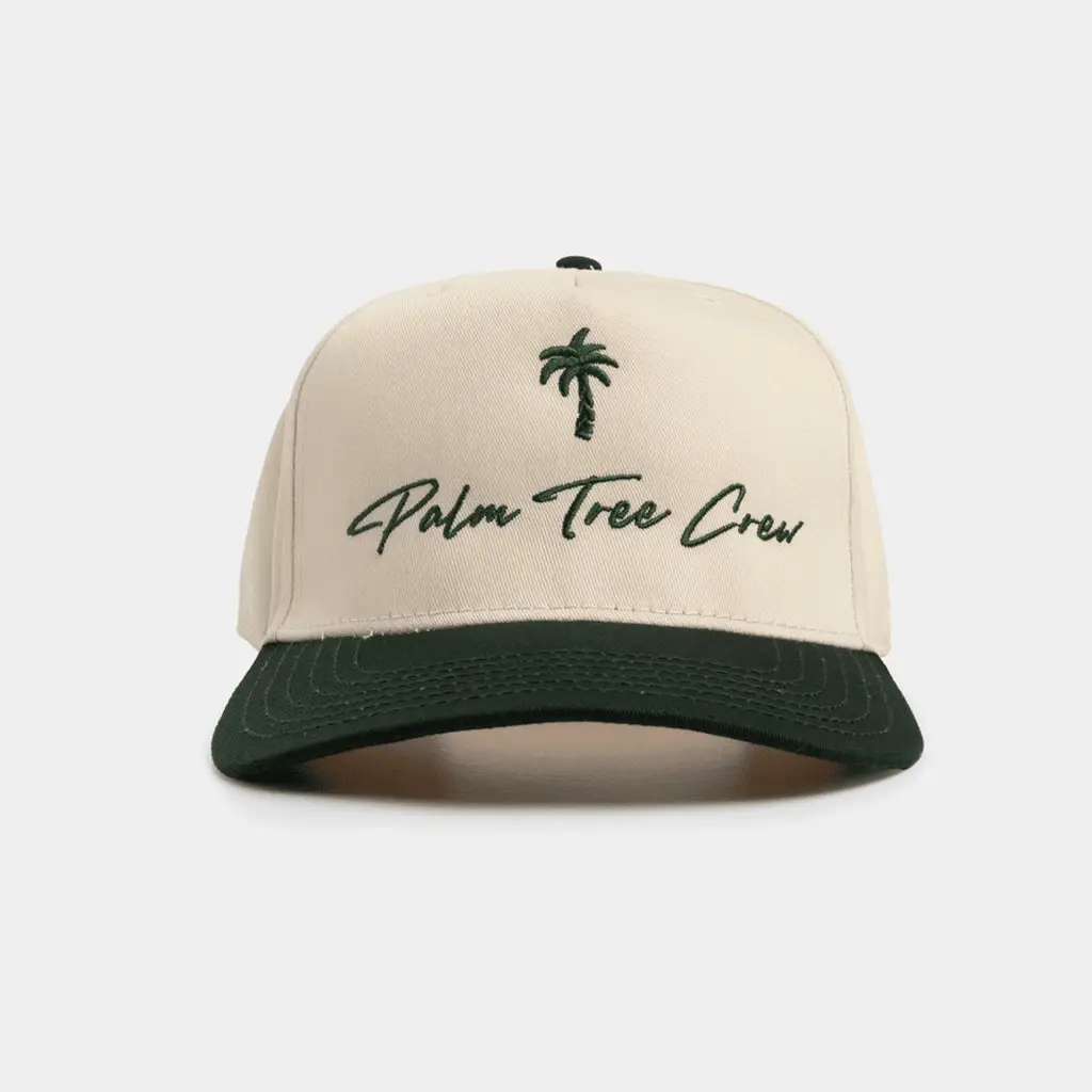 Palm Tree Crew Hat Summer Gift Idea for Best Friends Trendy Vacation Cap -WearandDecor
